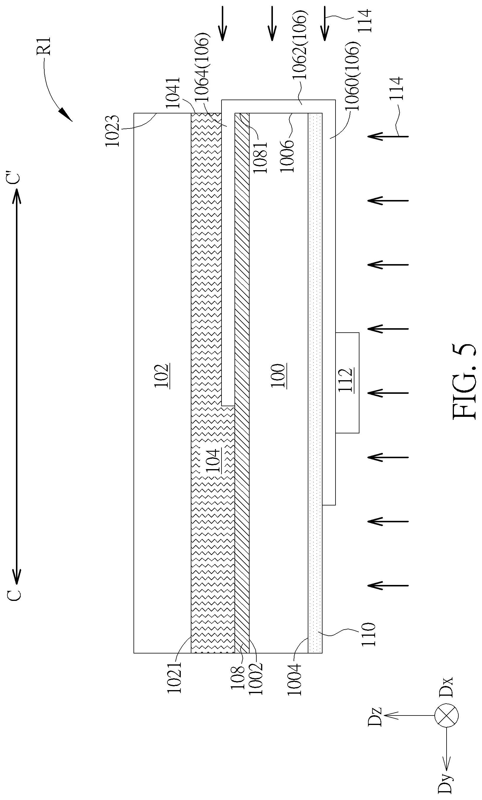 Patent US12155025 Figure 5 – Electronic device