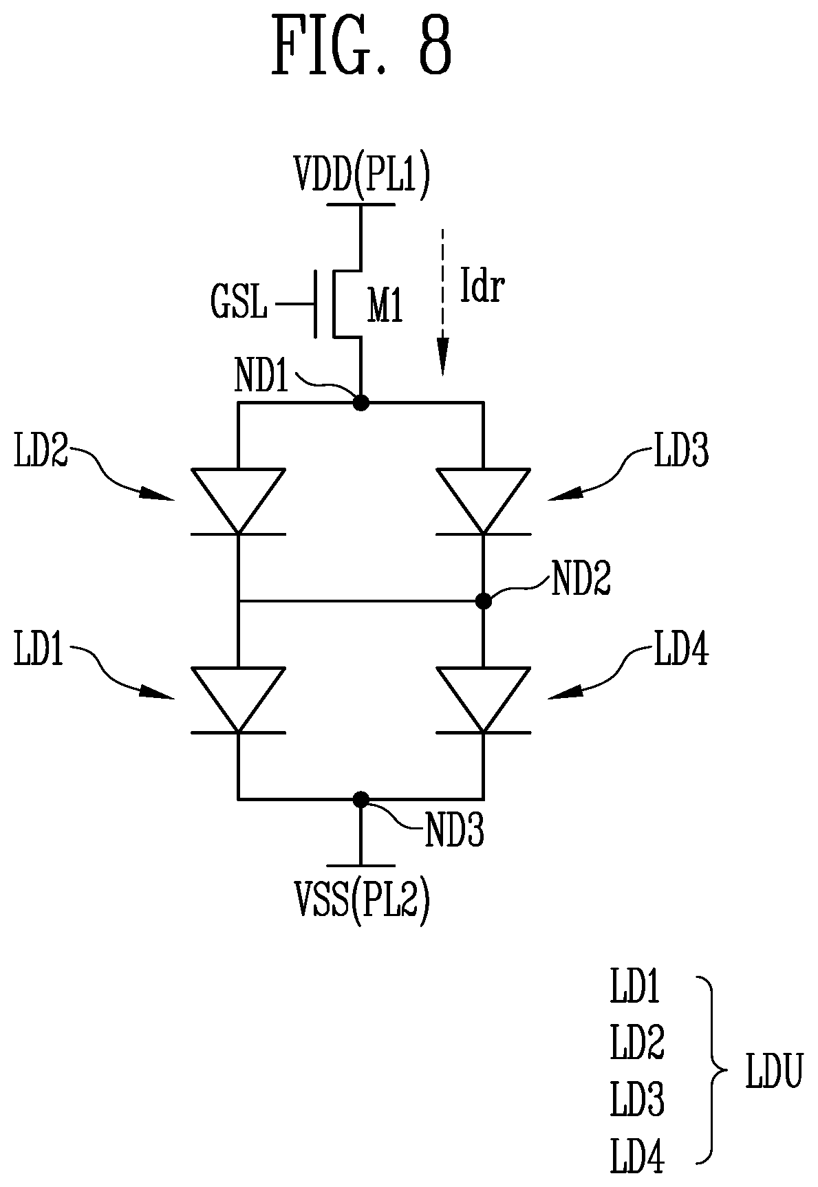 Patent US12155027 Figure 12 – Display device including a pad unit connected to a pixel