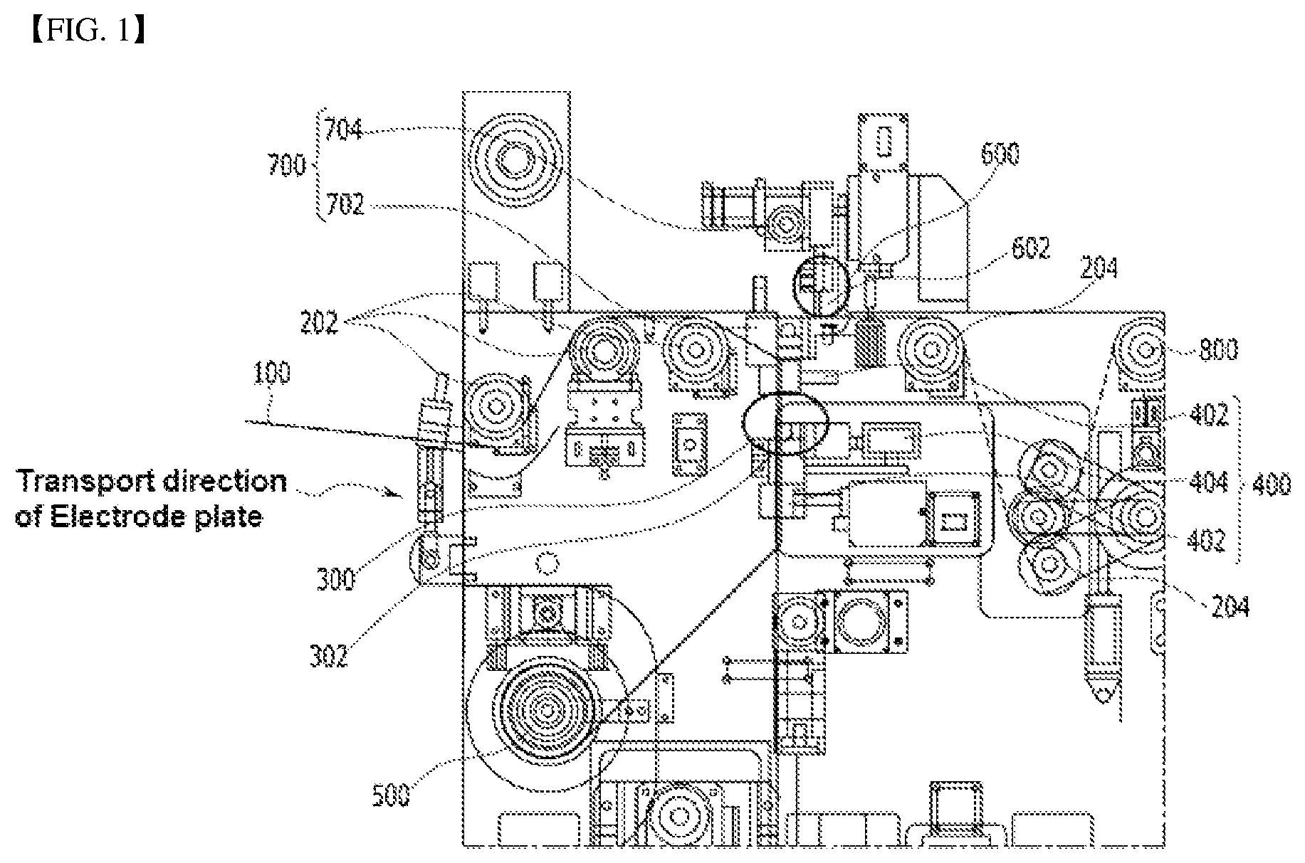 Patent US12155028 Figure 1 – Apparatus and method for continuously manufacturing electrode