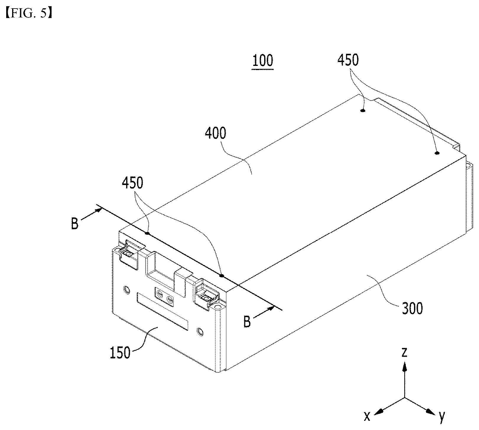 Patent US12155050 Figure 5 – Battery module and battery pack including the same