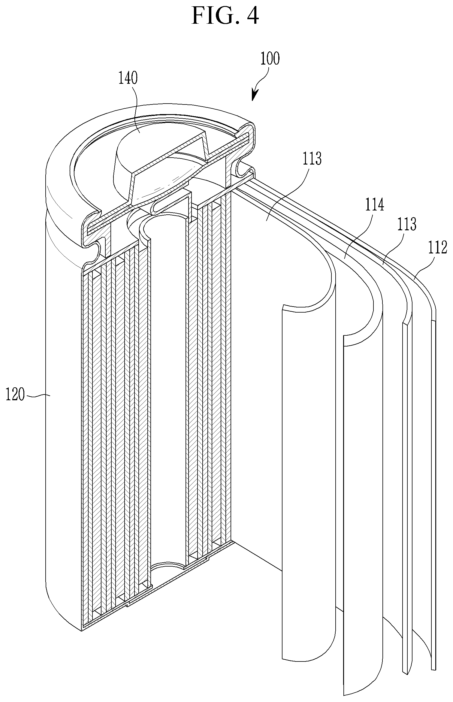 Patent US12155057 Figure 4 – Anode for lithium secondary battery and lithium secondary battery comprising same