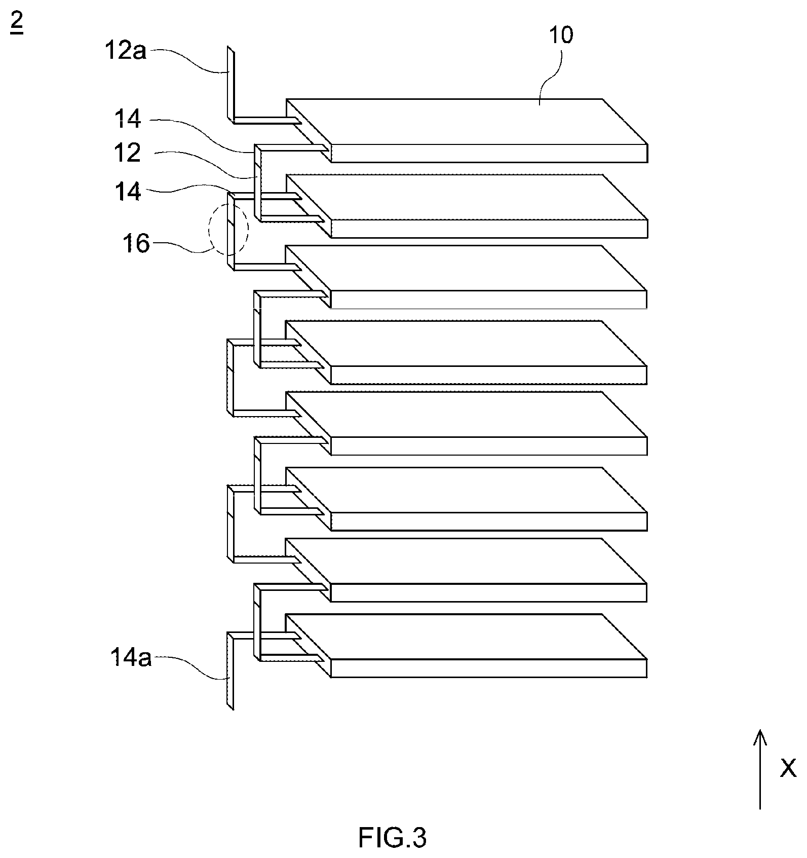 Patent US12155093 Figure 2 – Battery pack