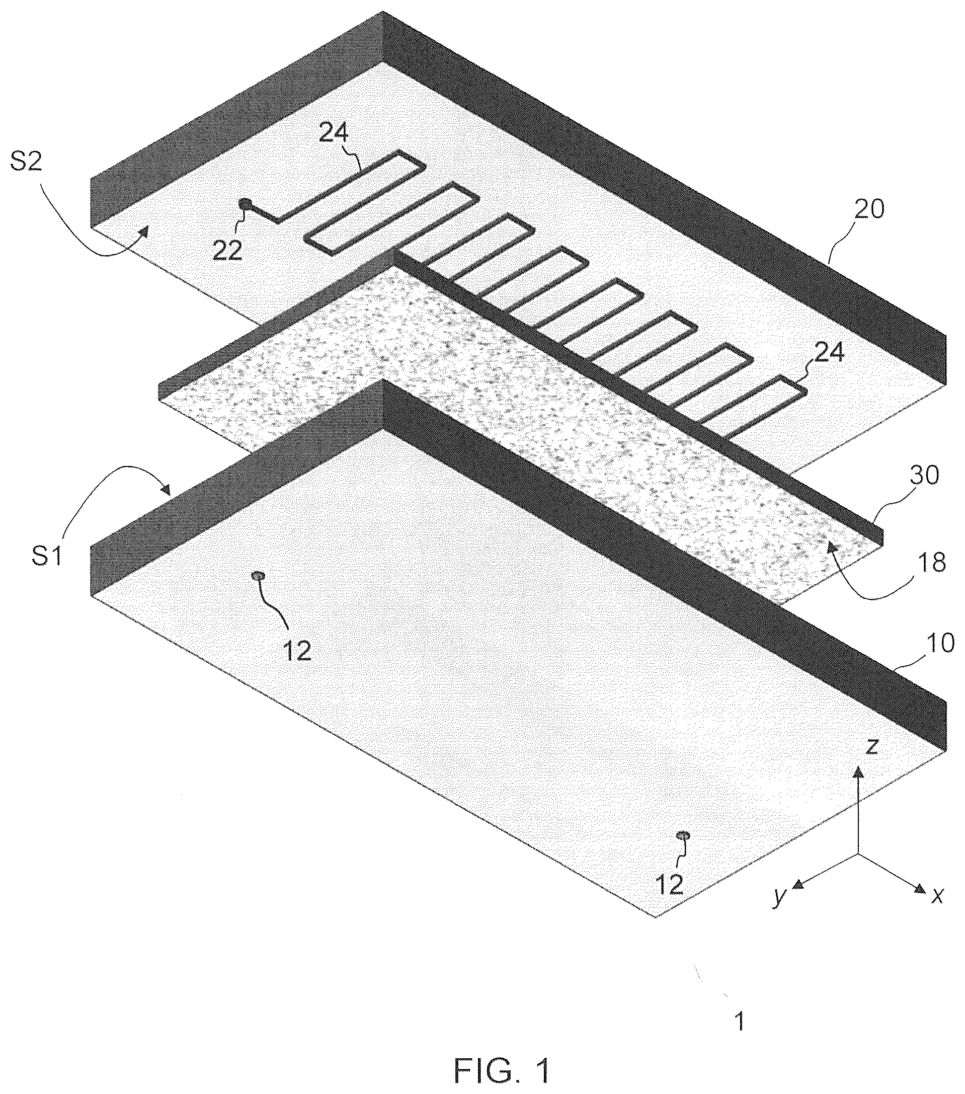 Patent US12155104 Figure 1 – Self-maintained flow cell device