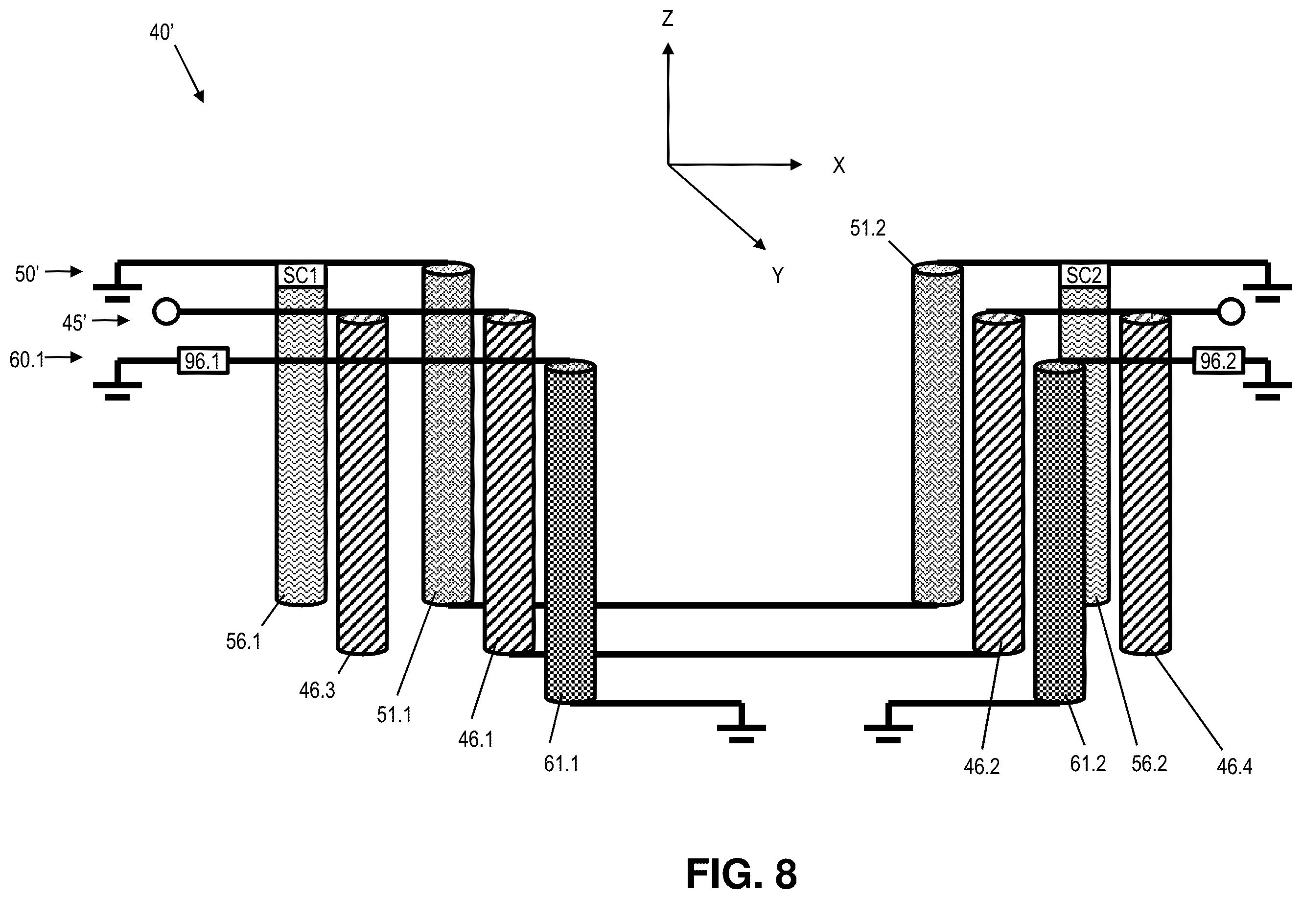 Patent US12155105 Figure 8 – TSV phase shifter