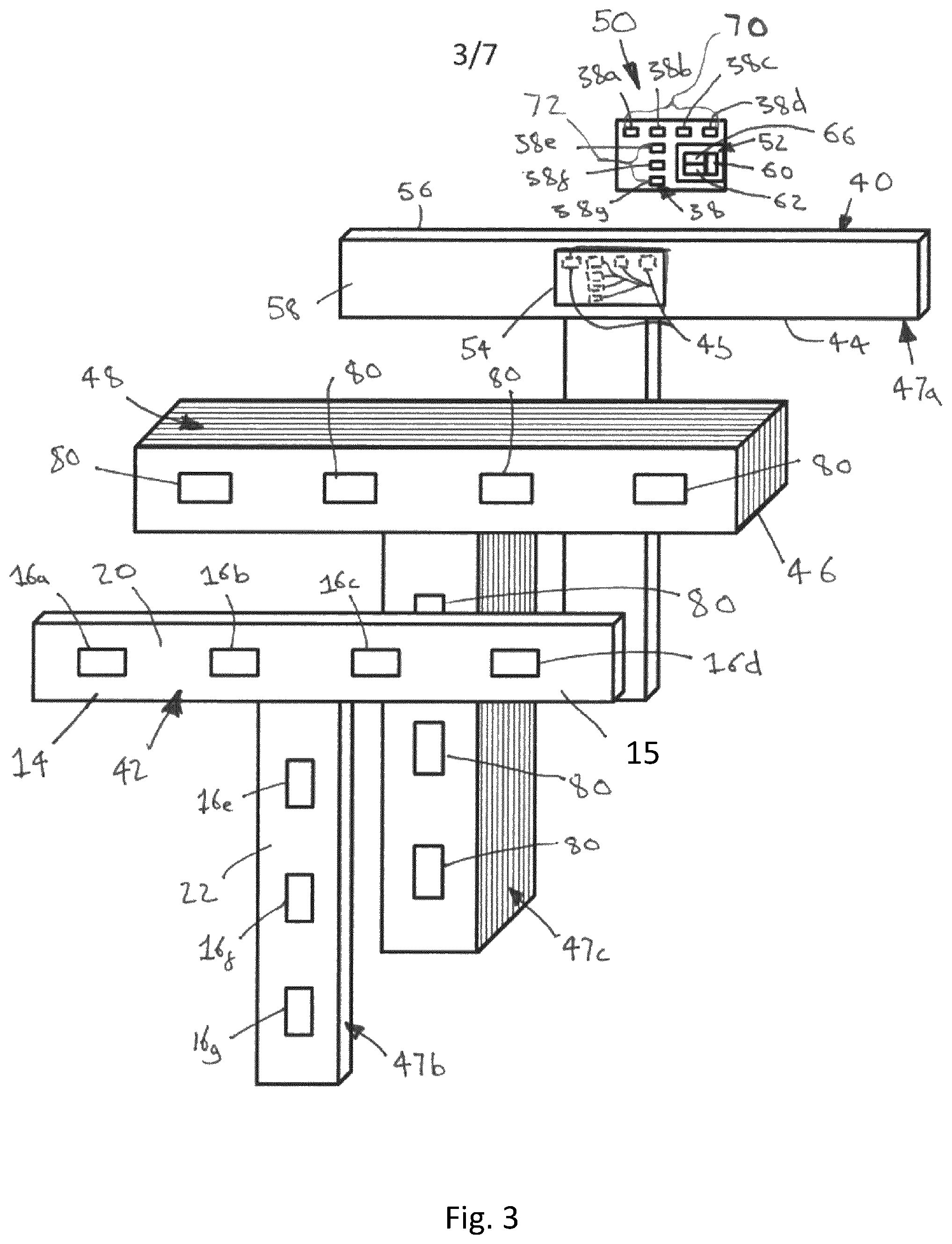 Patent US12155116 Figure 3 – Wave guide for an array antenna