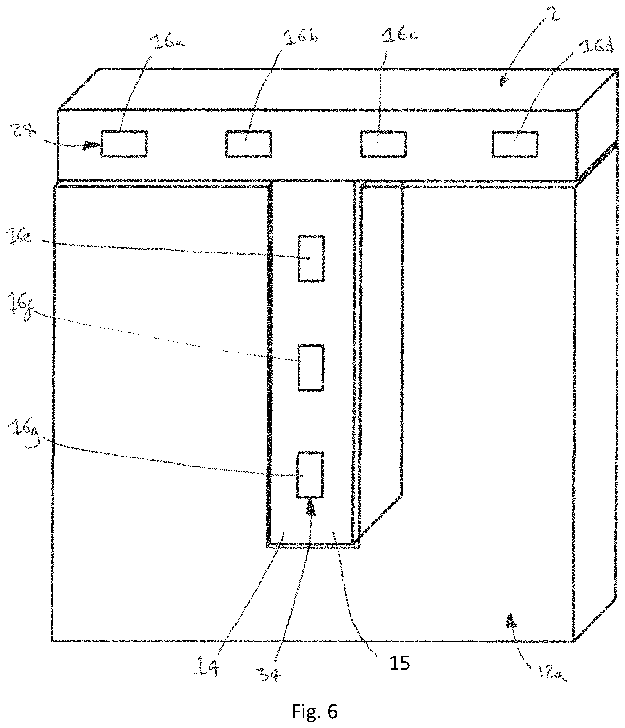 Patent US12155116 Figure 6 – Wave guide for an array antenna