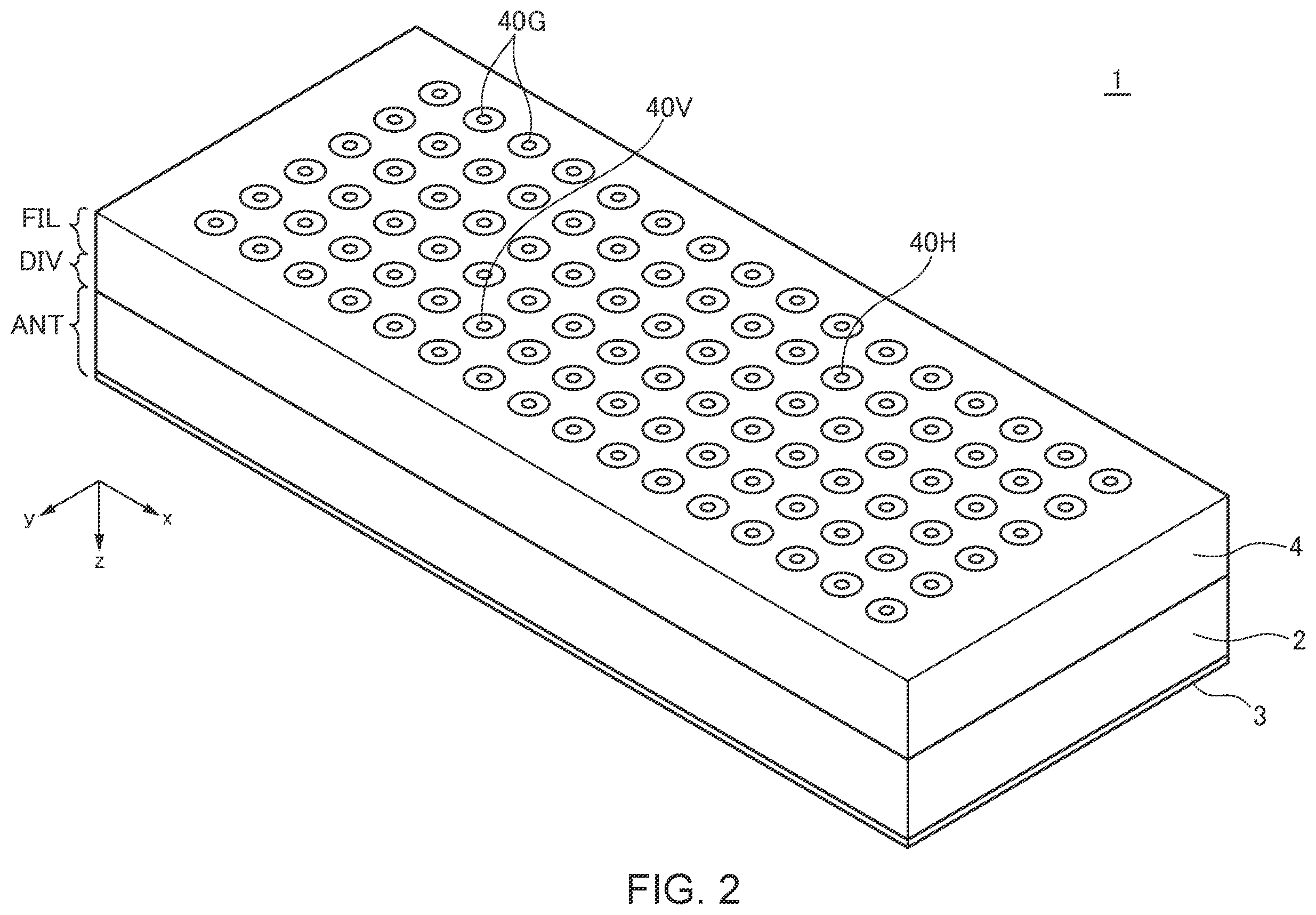 Patent US12155117 Figure 2 – Antenna device