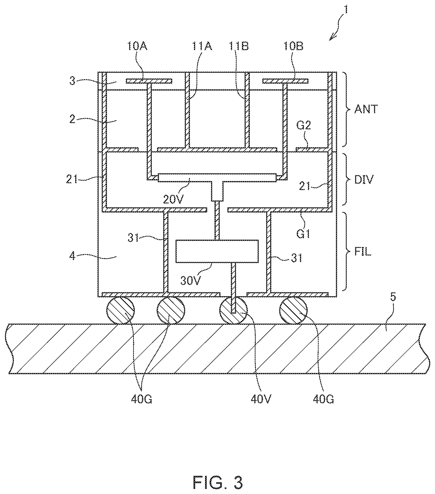Patent US12155117 Figure 3 – Antenna device