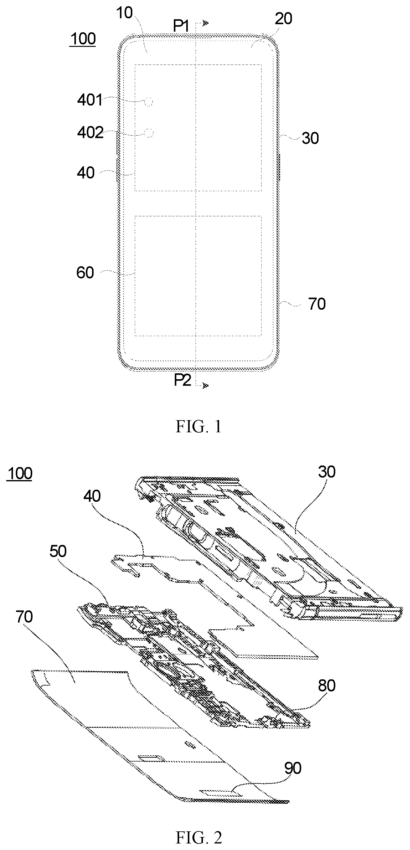 Patent US12155125 Figure 1 – Electronic device and method for fabricating antenna radiator