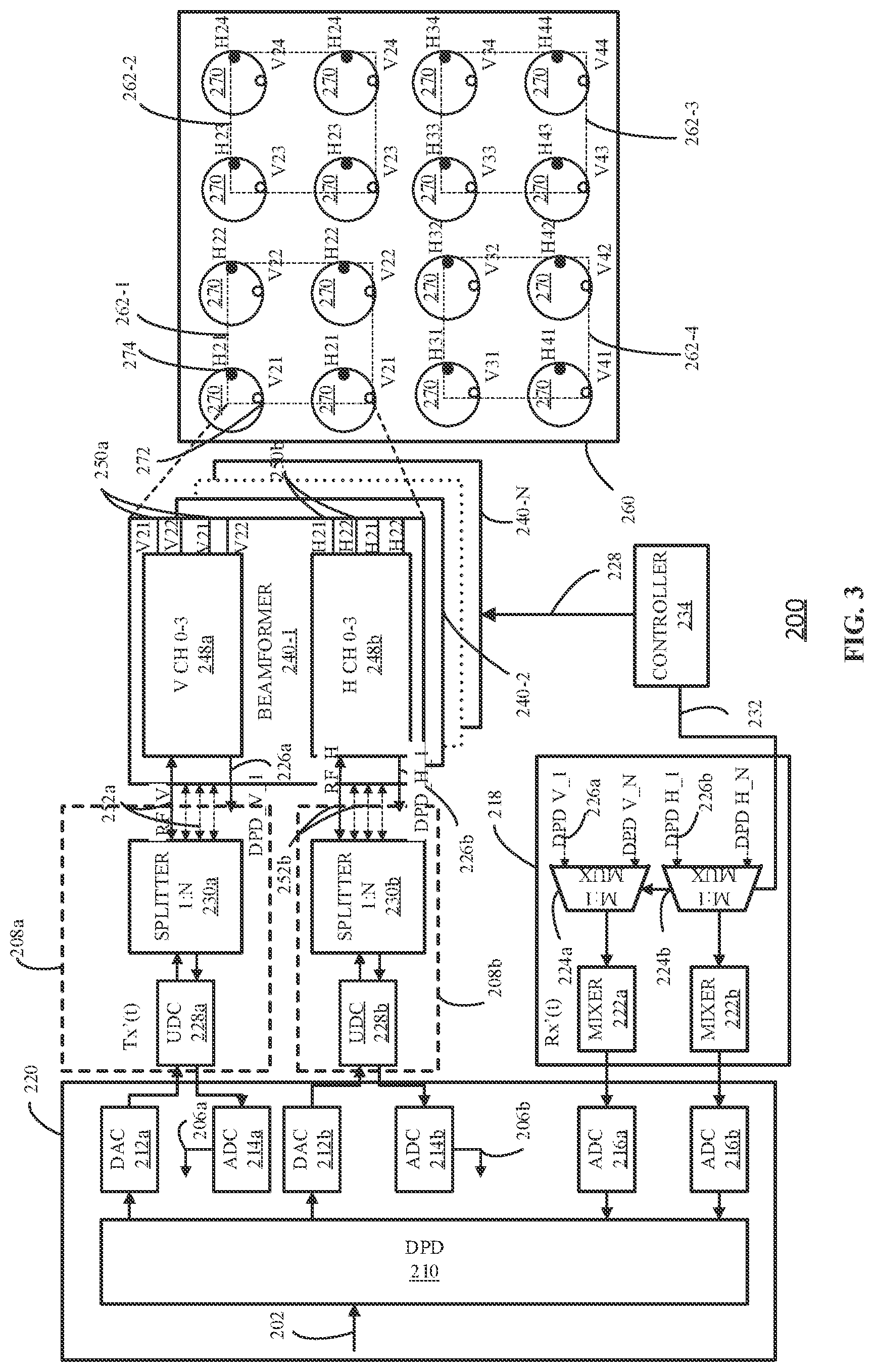 Patent US12155127 Figure 3 – MIMO antenna system and method