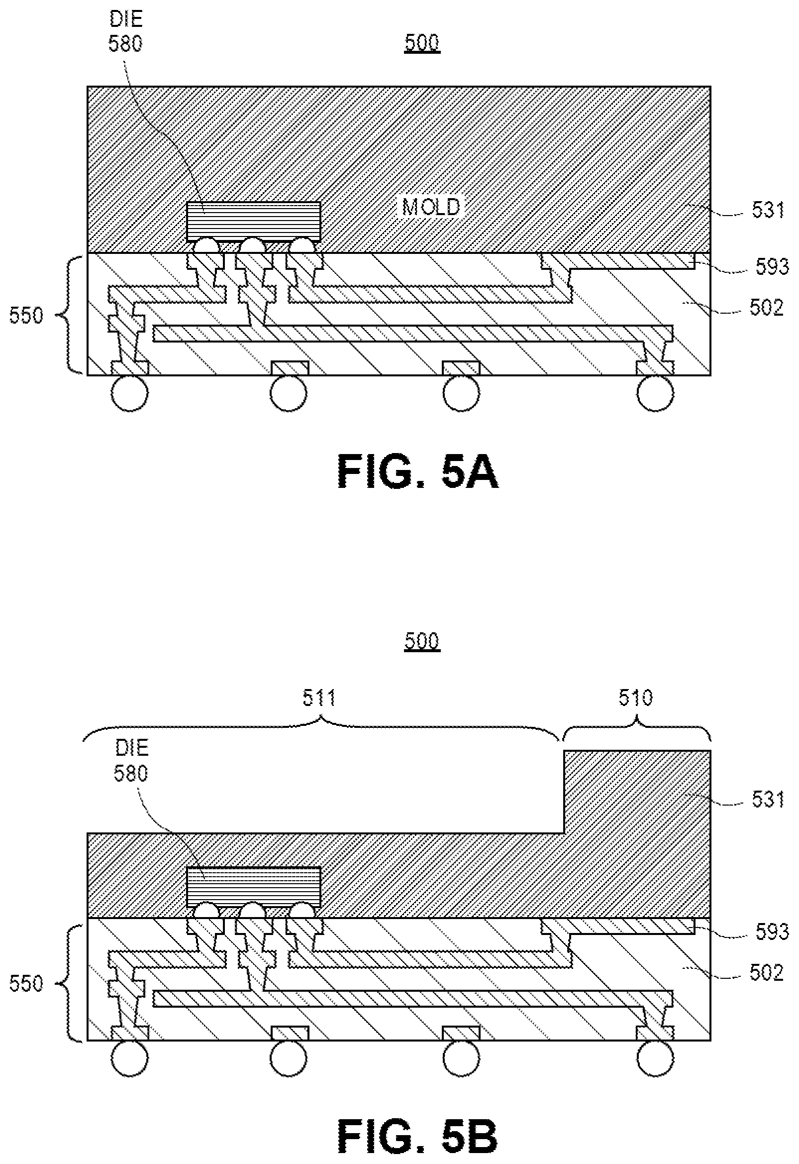 Patent US12155133 Figure 6 – Microelectronic devices designed with mold patterning to create package-level components for high frequency communication systems