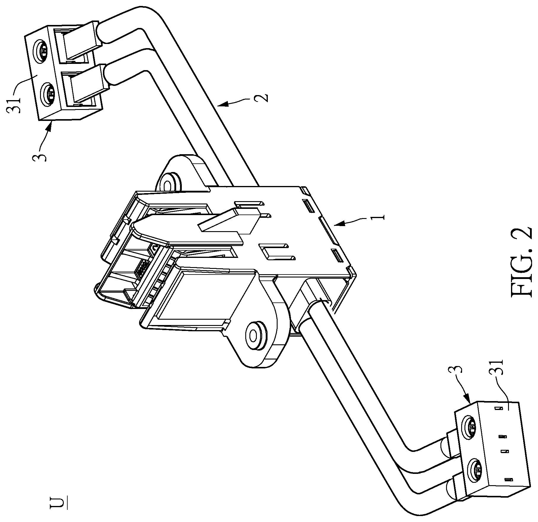 Patent US12155143 Figure 2 – Current transmission assembly and current transmission system