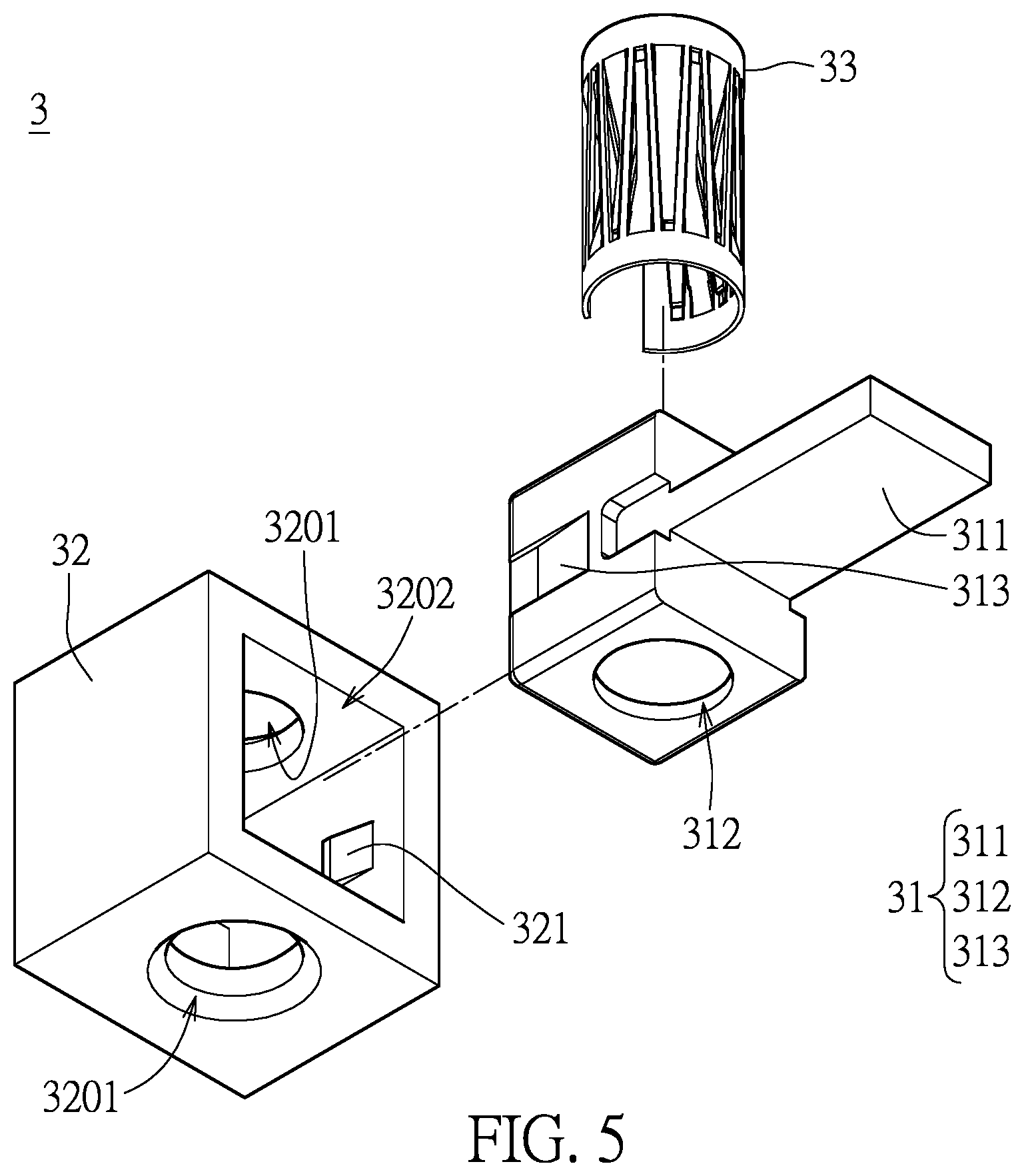 Patent US12155143 Figure 5 – Current transmission assembly and current transmission system