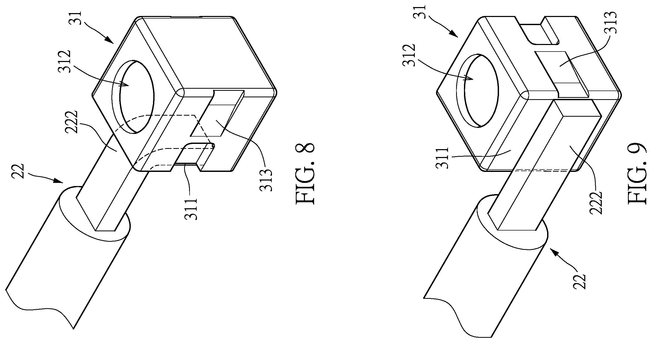 Patent US12155143 Figure 8 – Current transmission assembly and current transmission system