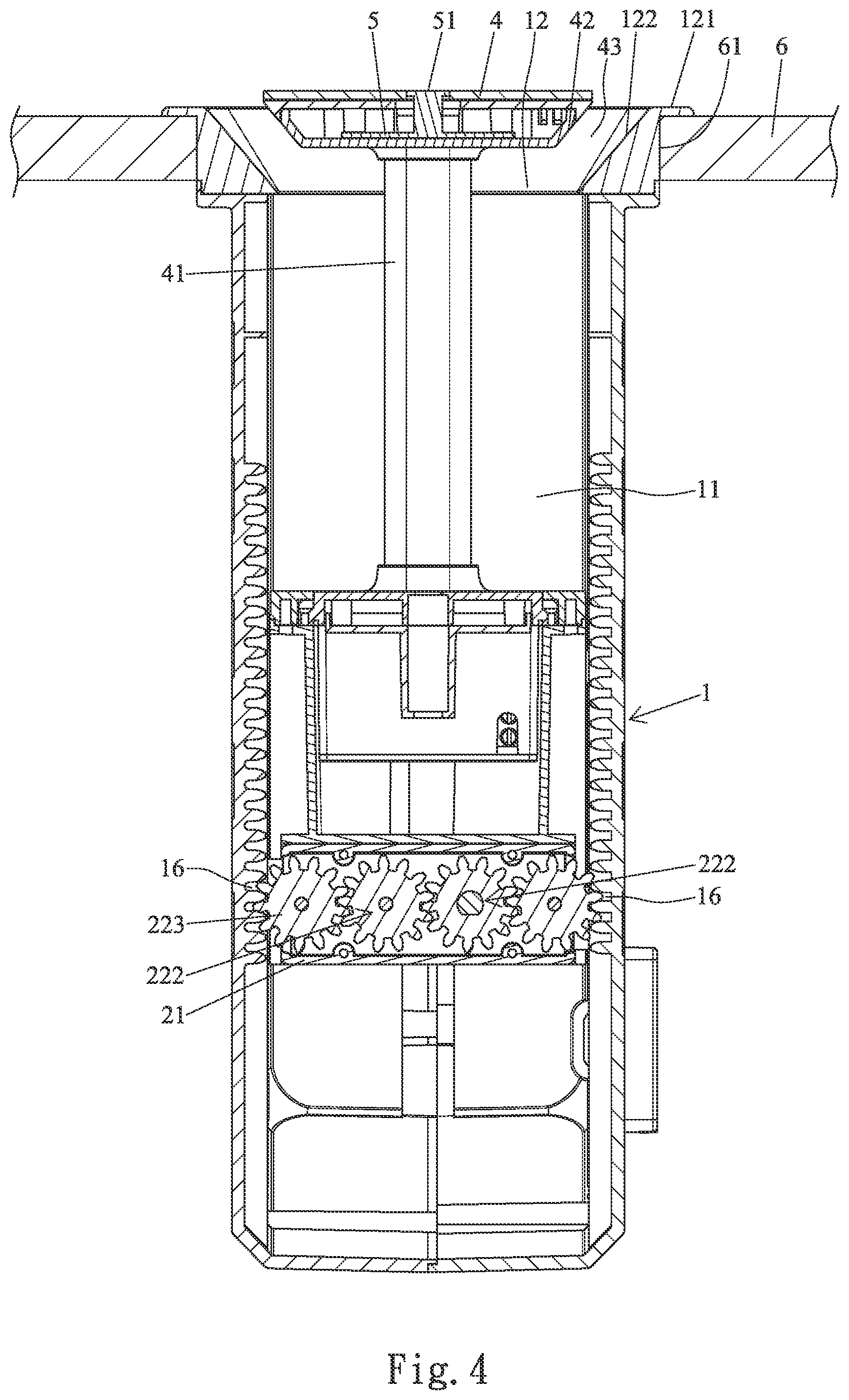 Patent US12155146 Figure 4 – Lifting socket