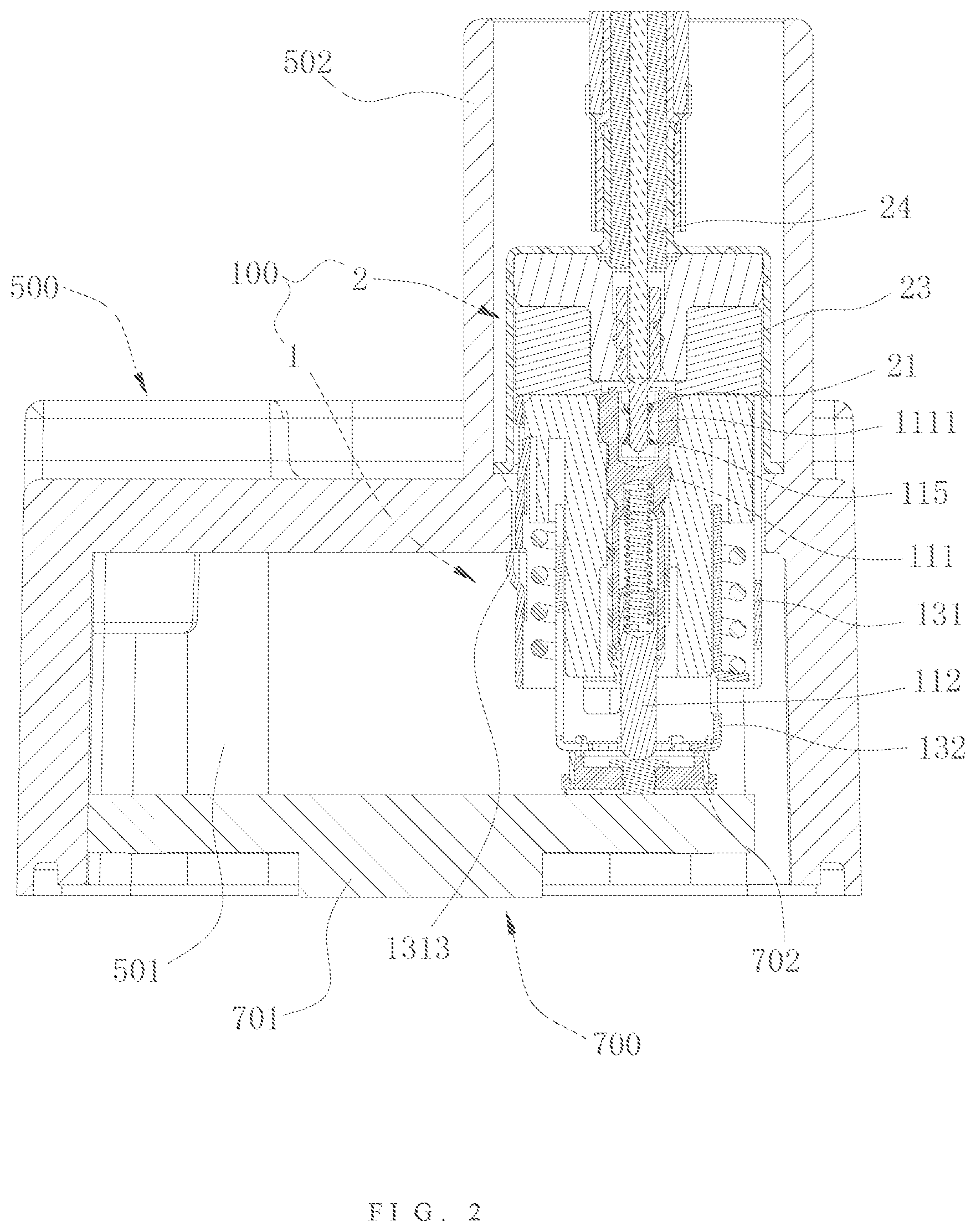Patent US12155154 Figure 2 – Floating connector and assembly thereof