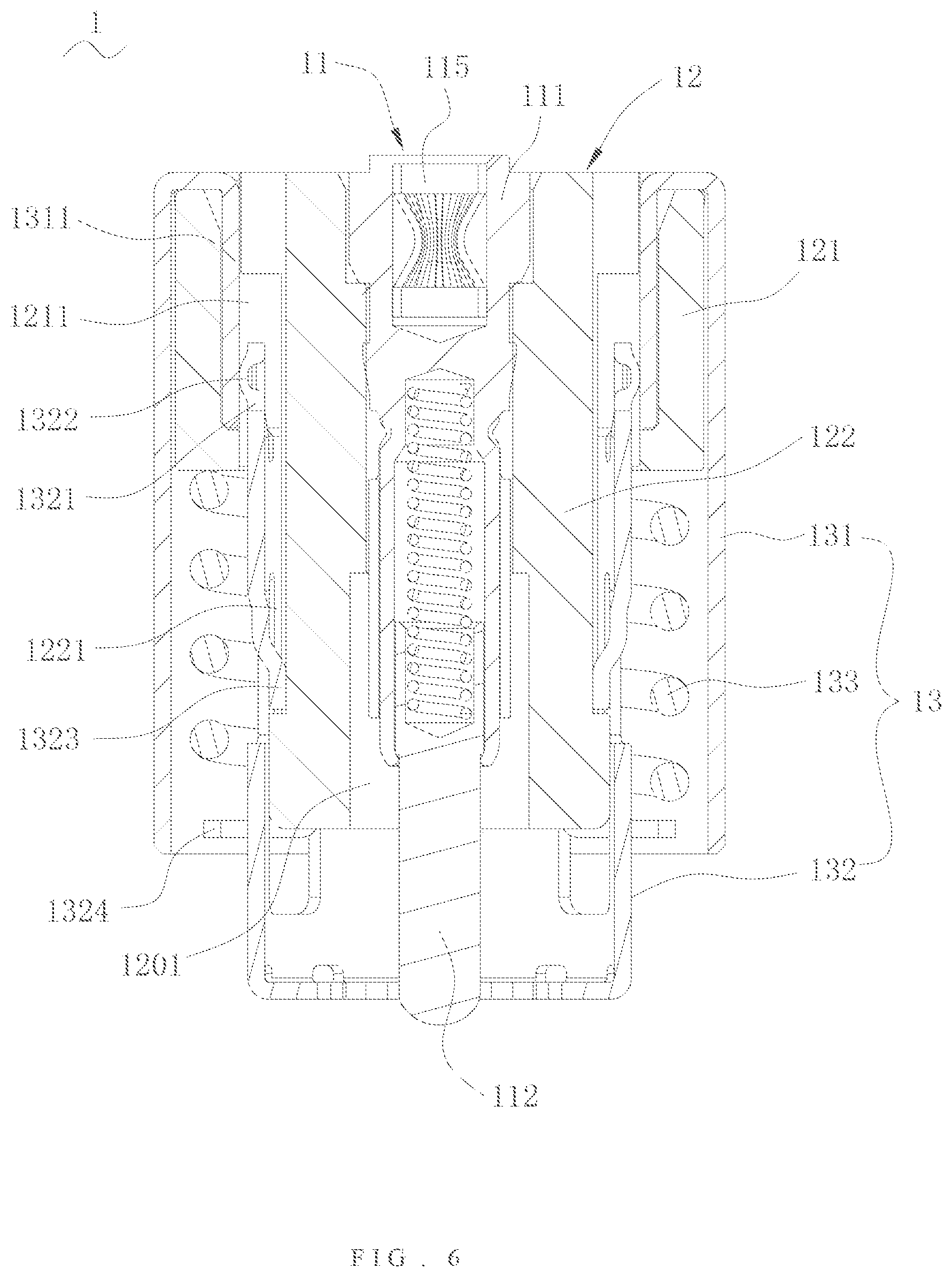 Patent US12155154 Figure 5 – Floating connector and assembly thereof