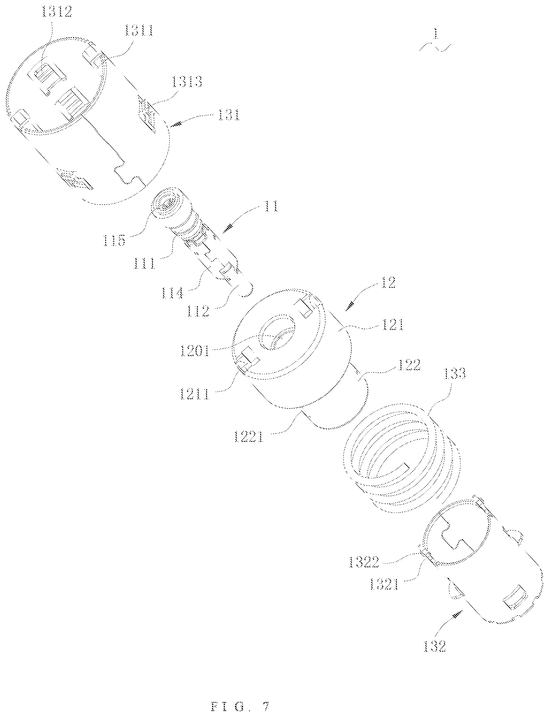 Patent US12155154 Figure 6 – Floating connector and assembly thereof