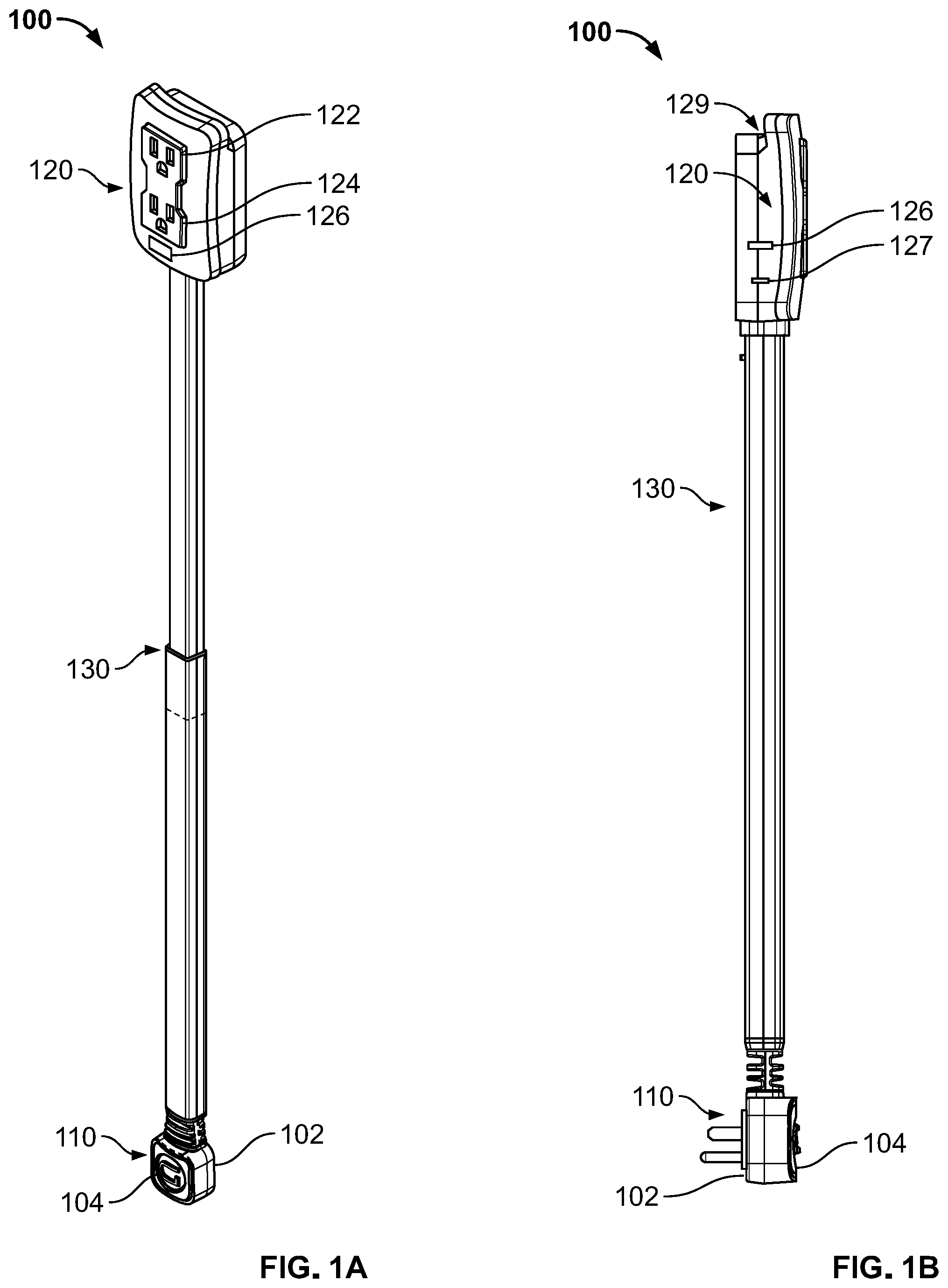 Patent US12155158 Figure 1 – Wall mounting outlet extender