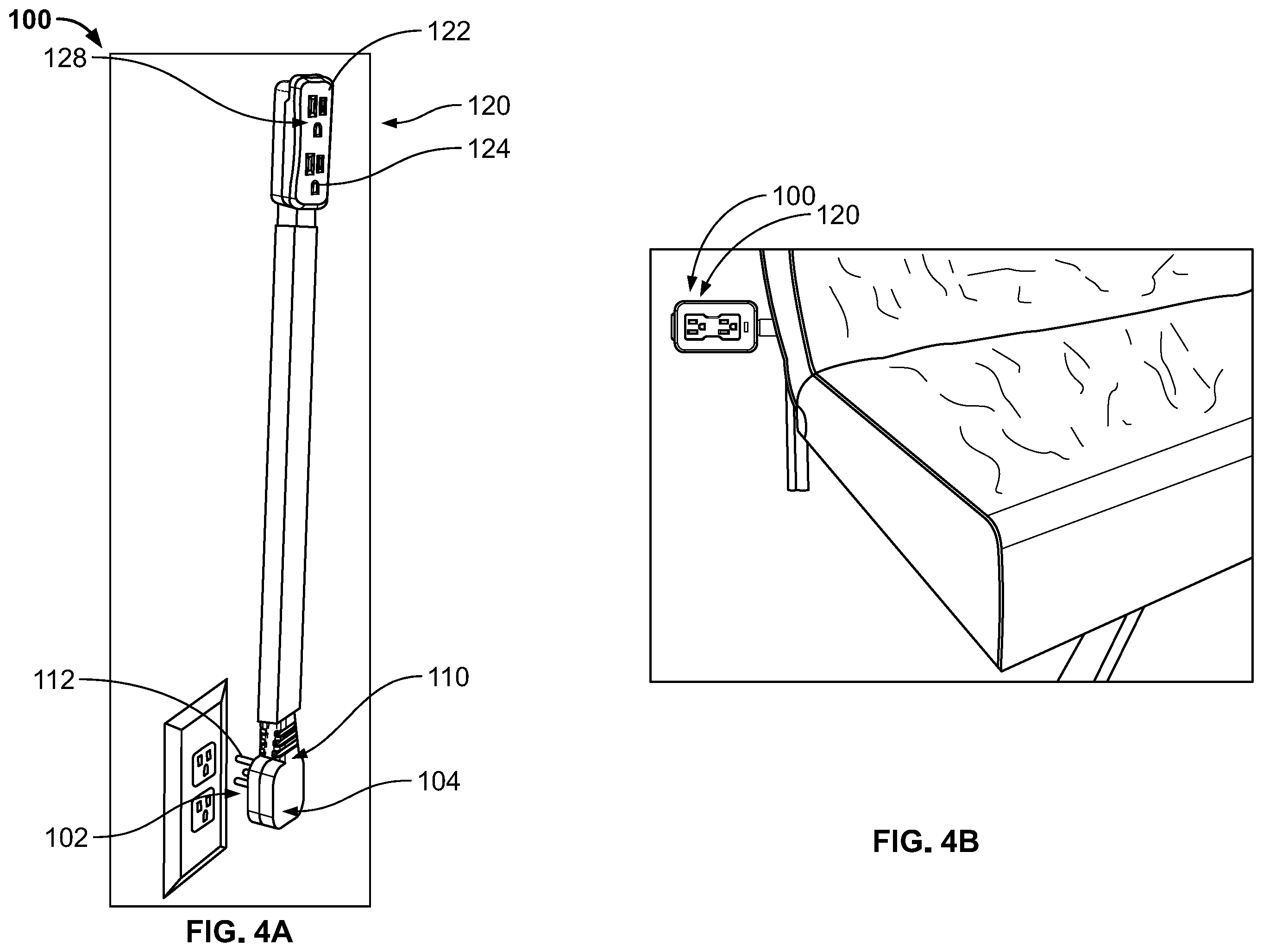 Patent US12155158 Figure 5 – Wall mounting outlet extender