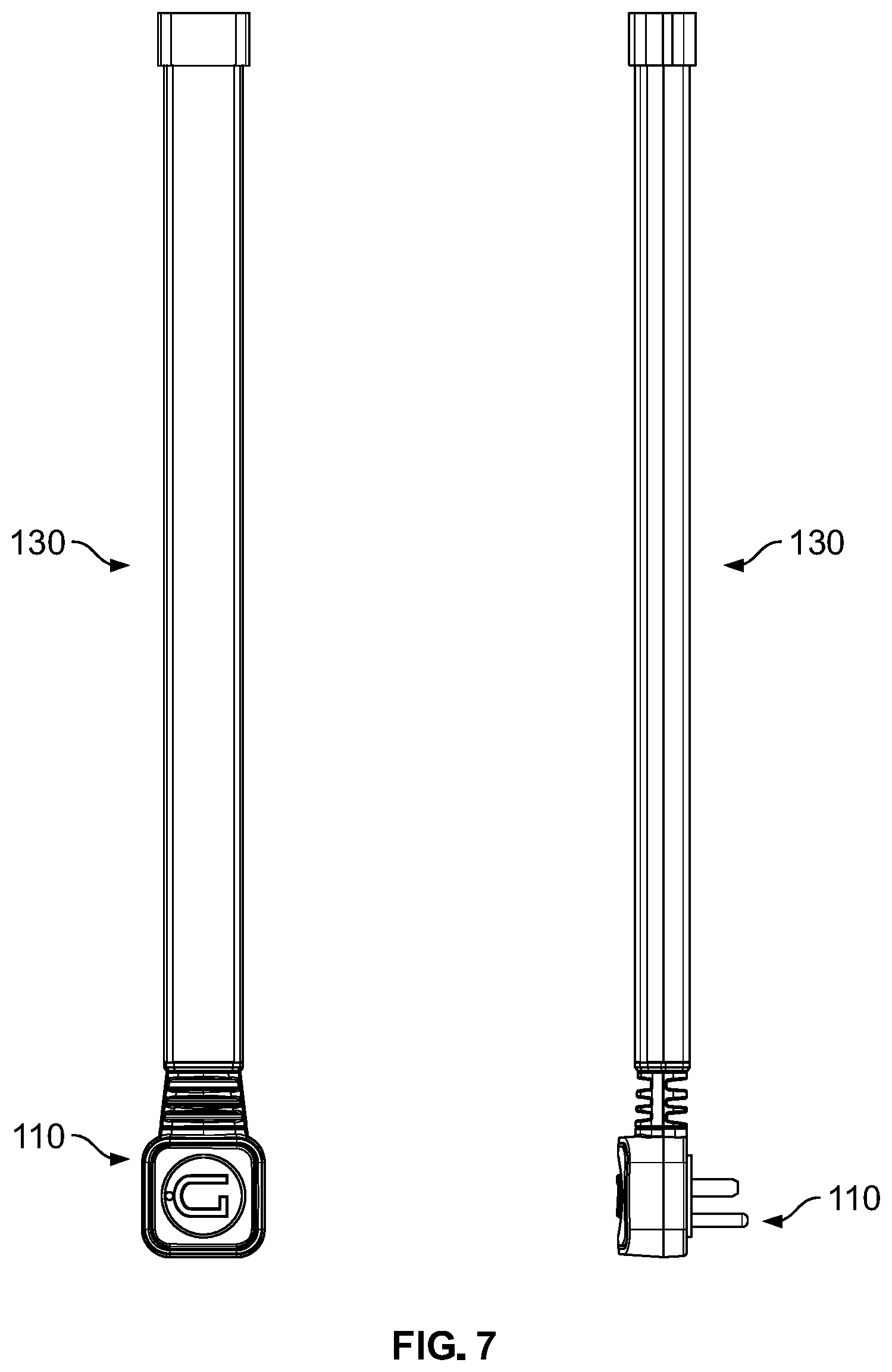 Patent US12155158 Figure 8 – Wall mounting outlet extender