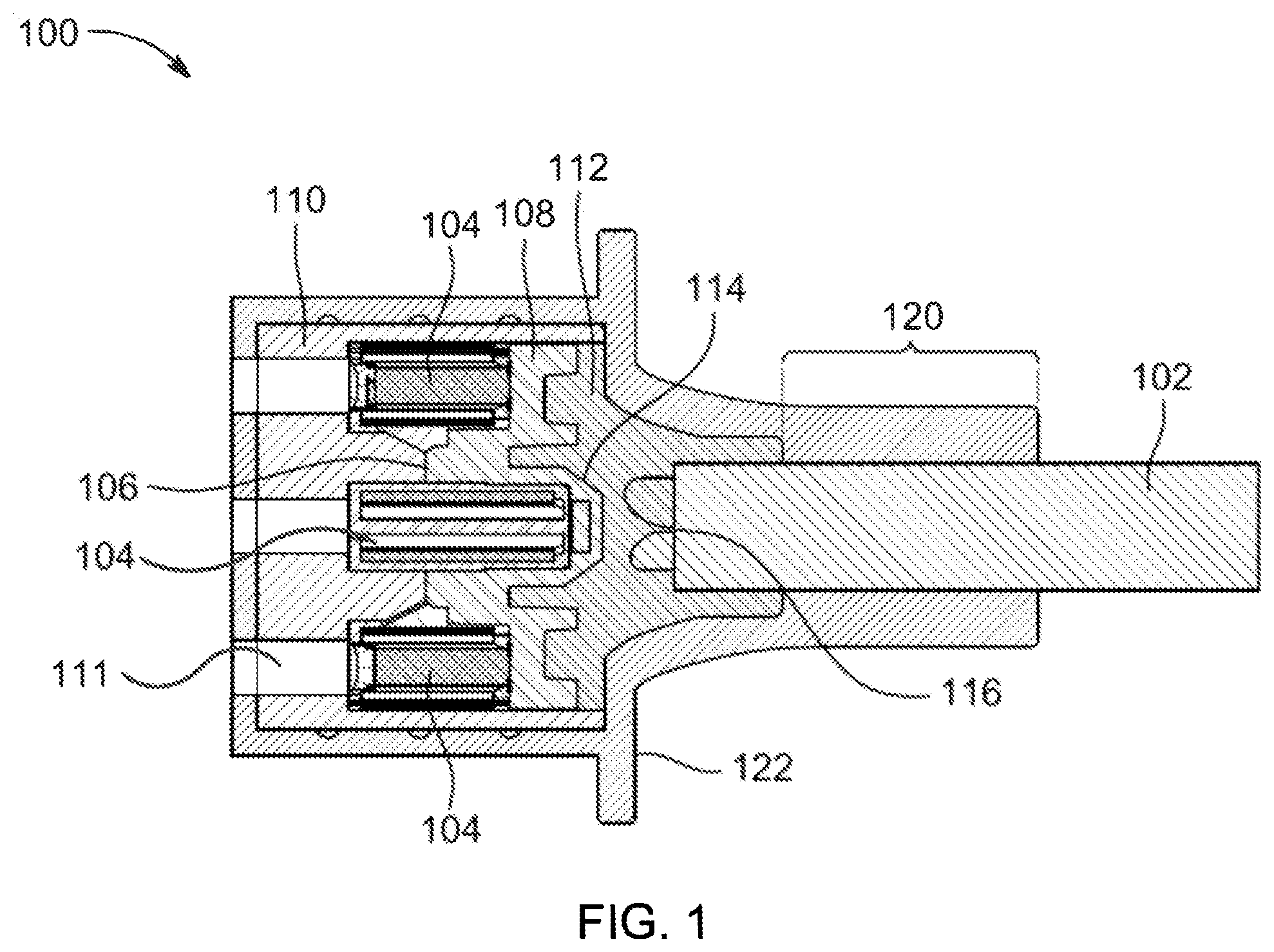 Patent US12155160 Figure 1 – Compact power connector and method for making same