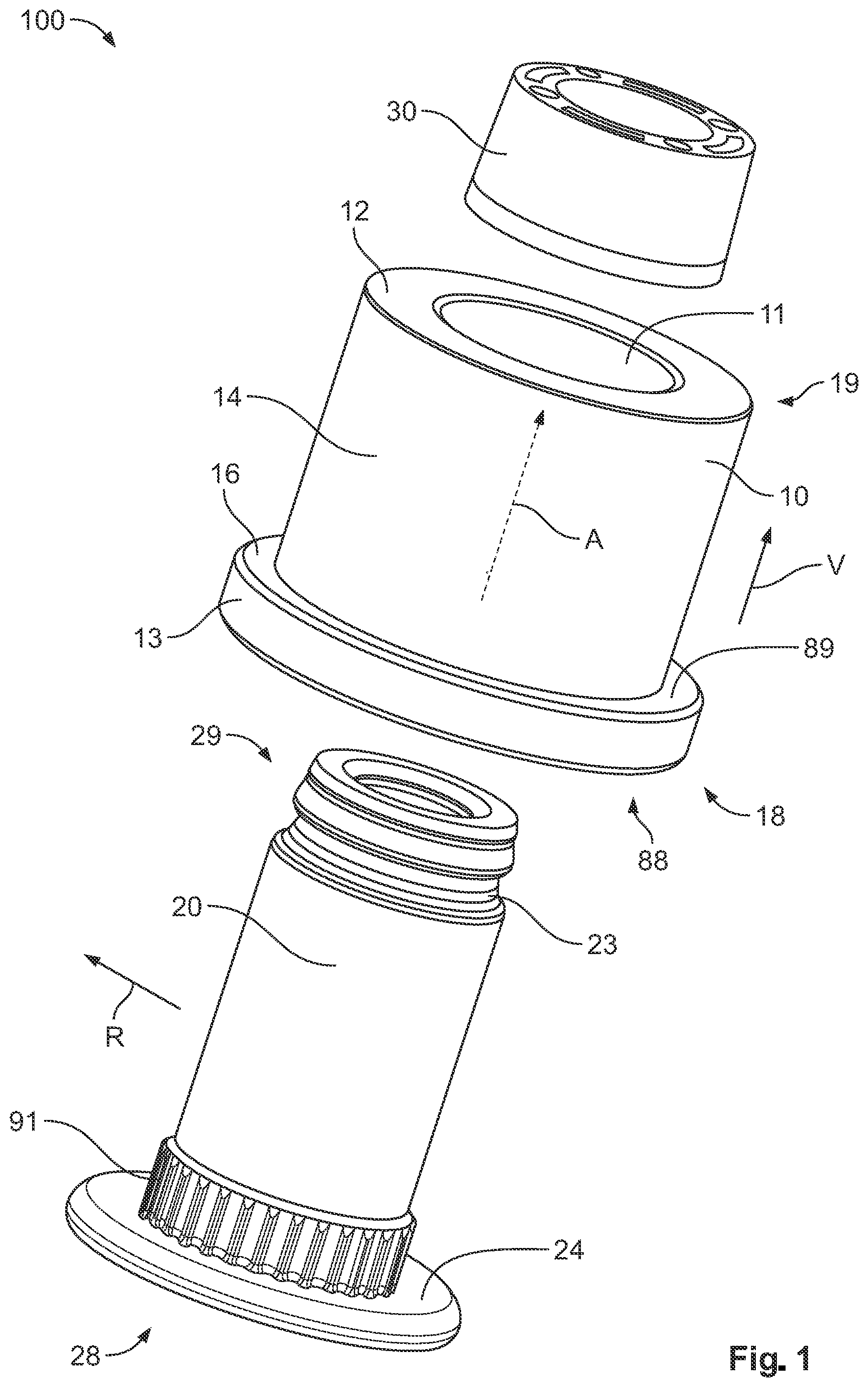 Patent US12155162 Figure 1 – Bus bar contact for attachment to a bus bar, and method for attaching a bus bar contact