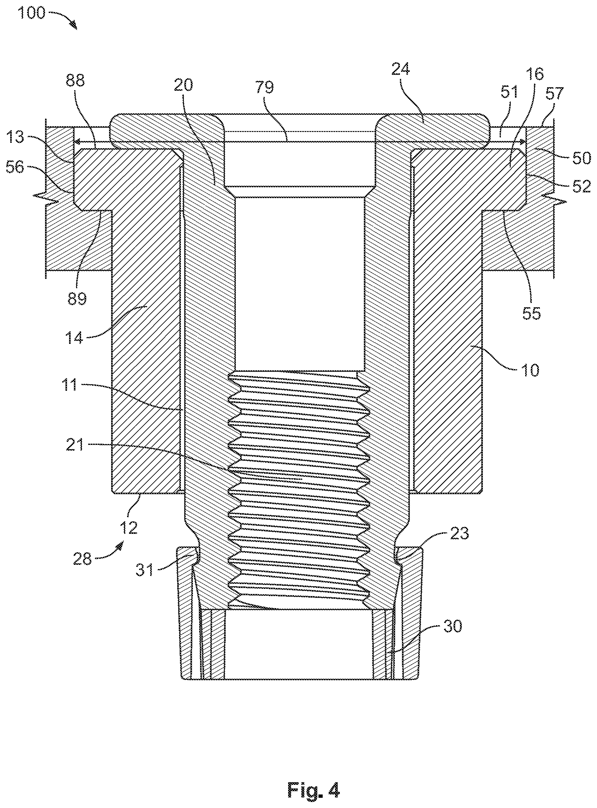 Patent US12155162 Figure 4 – Bus bar contact for attachment to a bus bar, and method for attaching a bus bar contact