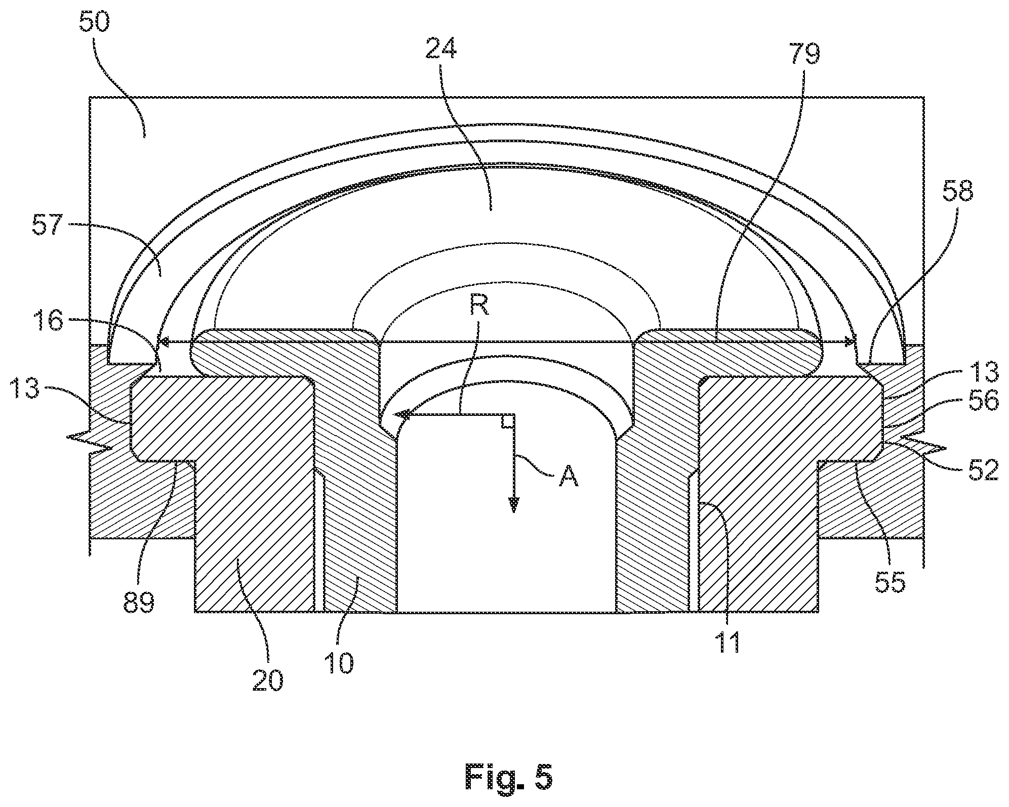 Patent US12155162 Figure 5 – Bus bar contact for attachment to a bus bar, and method for attaching a bus bar contact