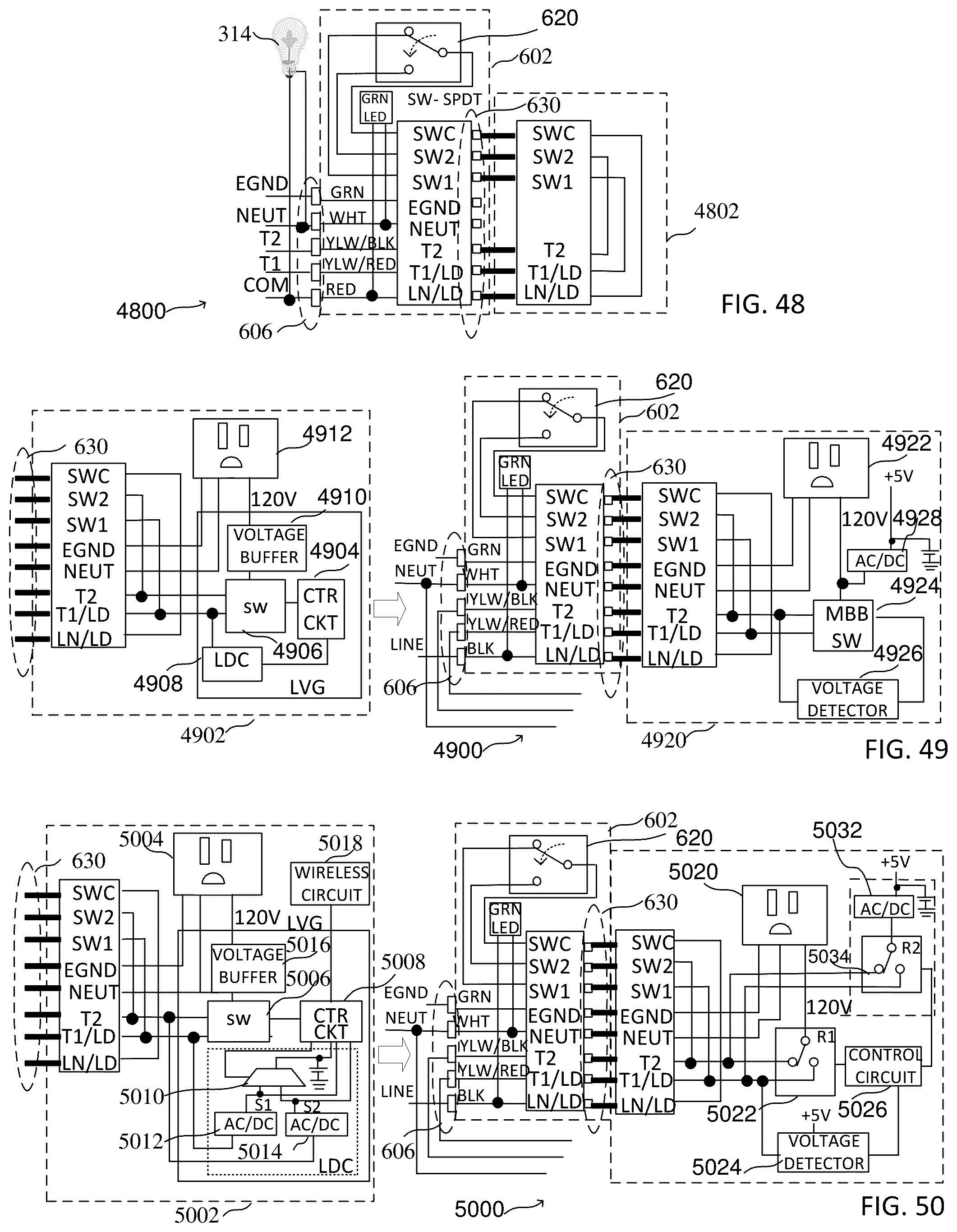 Patent US12155164 Figure 17 – In-wall power adapter having a switch and a connector for controlling the application of a voltage