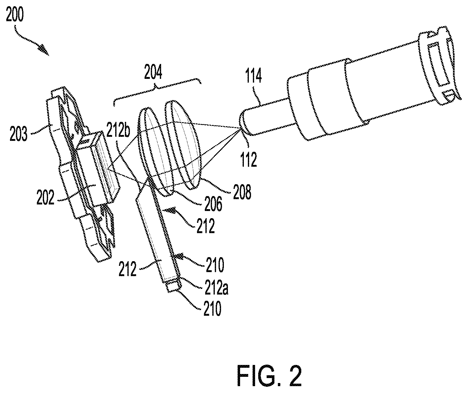 Patent US12155170 Figure 2 – CRI-booster white laser fiber source