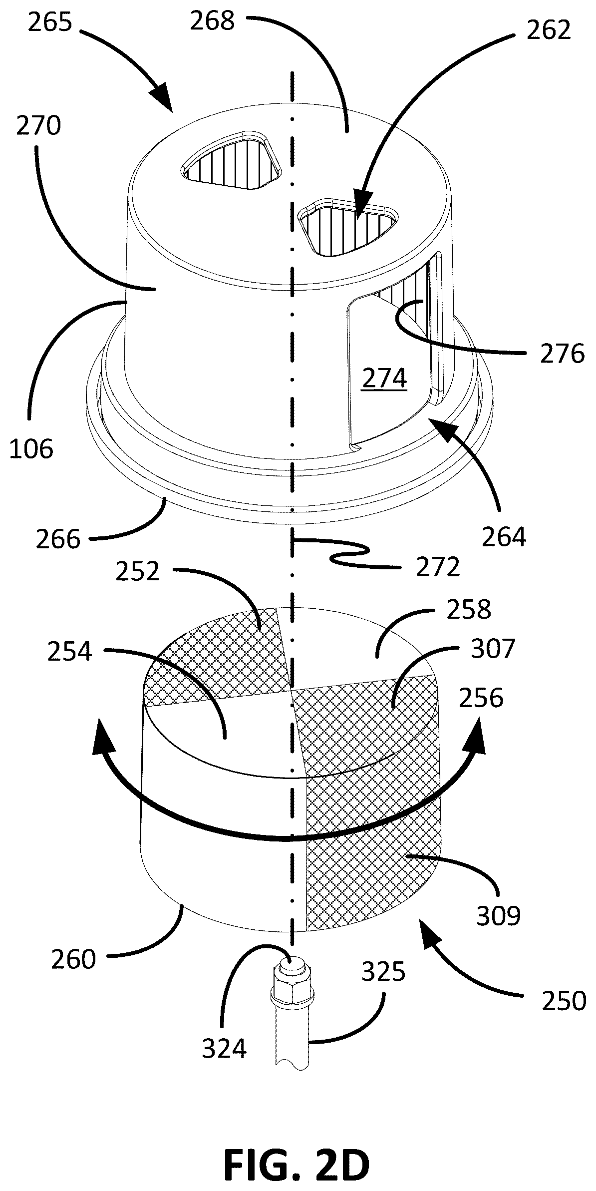 Patent US12155183 Figure 8 – Vacuum break switch shock absorber