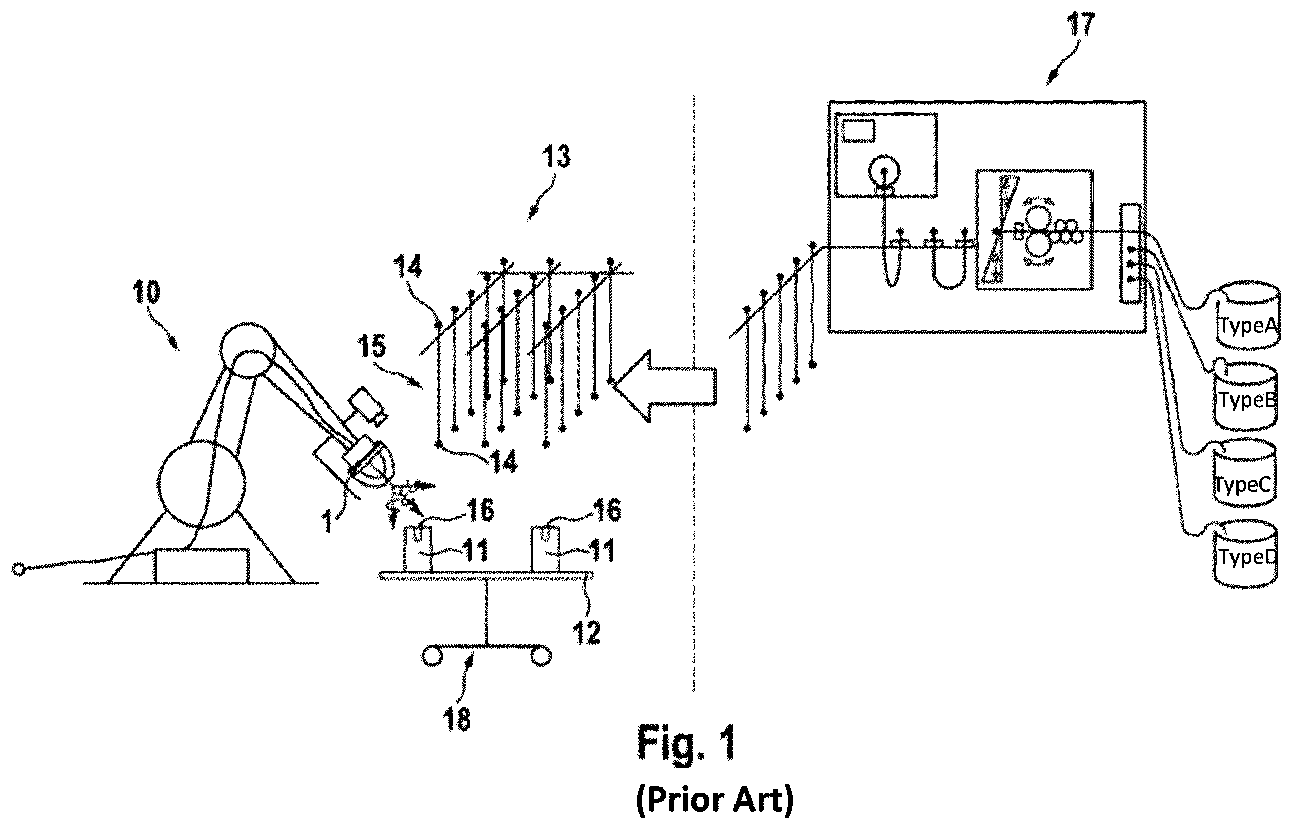 Patent US12155184 Figure 1 – Gripper for automated wiring