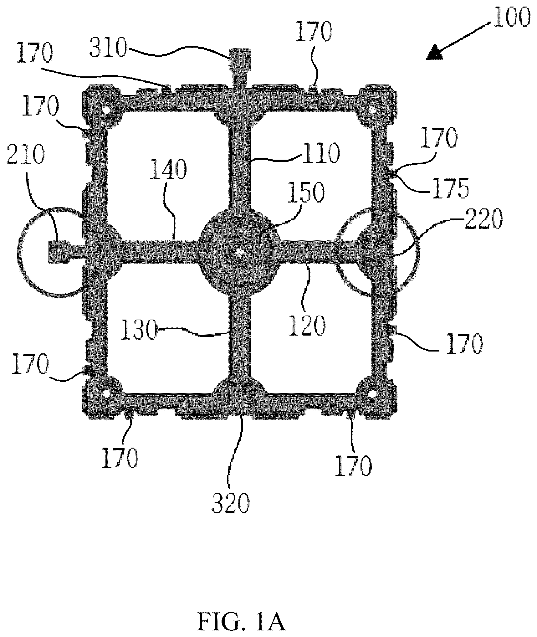 Patent US12155189 Figure 1 – Wirable bracket and module coupling device coupled thereto