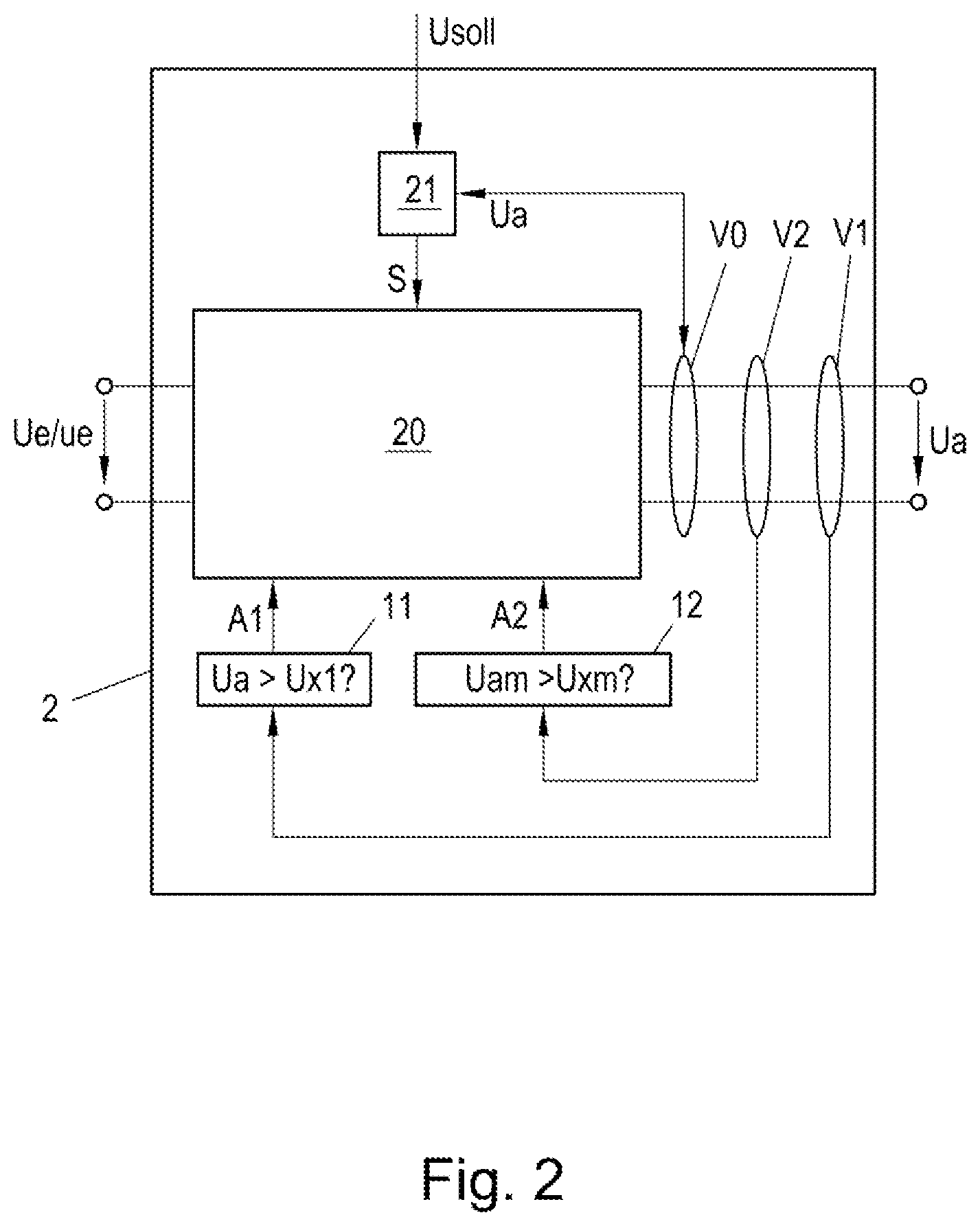 Patent US12155195 Figure 2 – Voltage converter having overvoltage protection