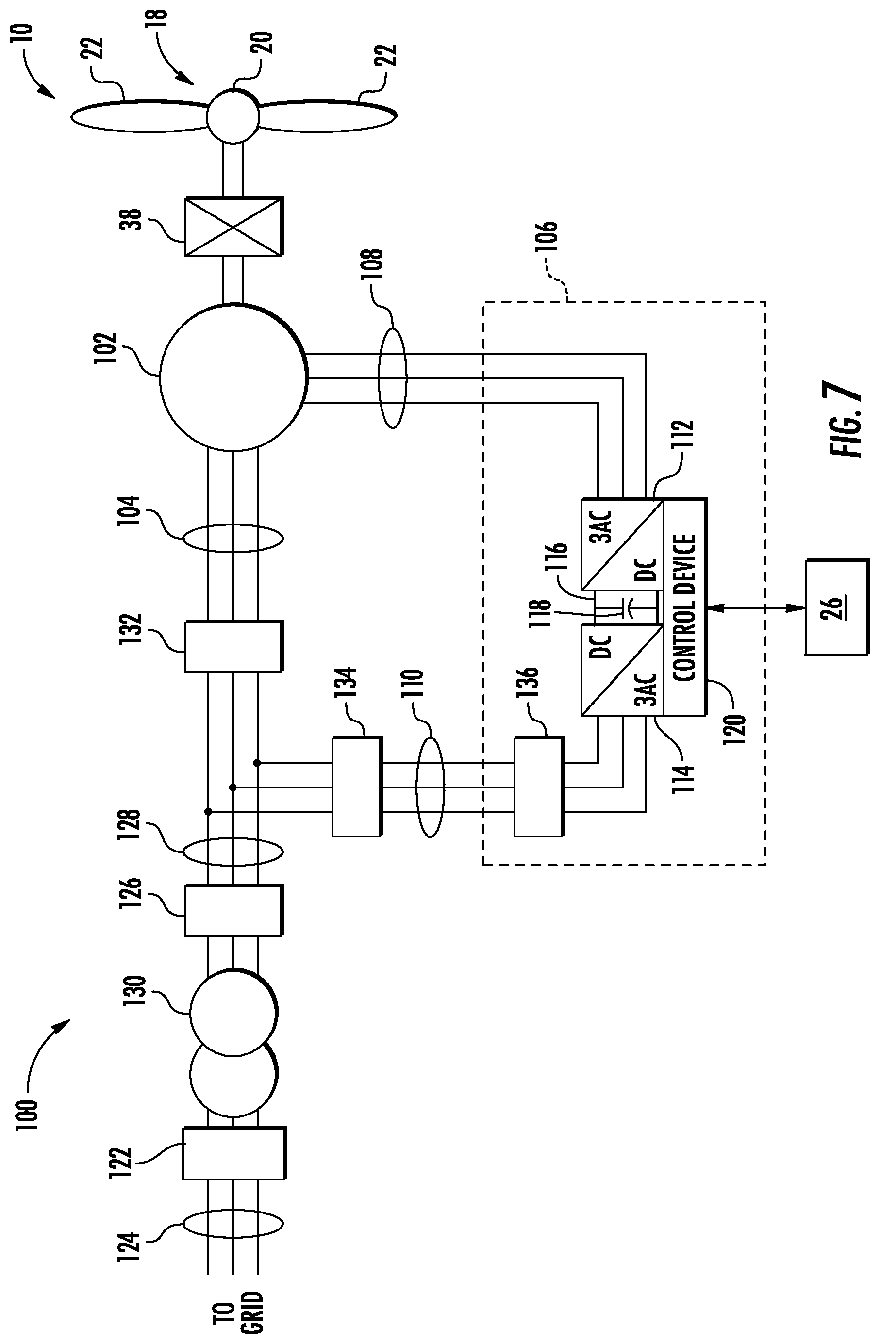 Patent US12155206 Figure 6 – Transient control for a network of distributed grid forming inverter-based resources