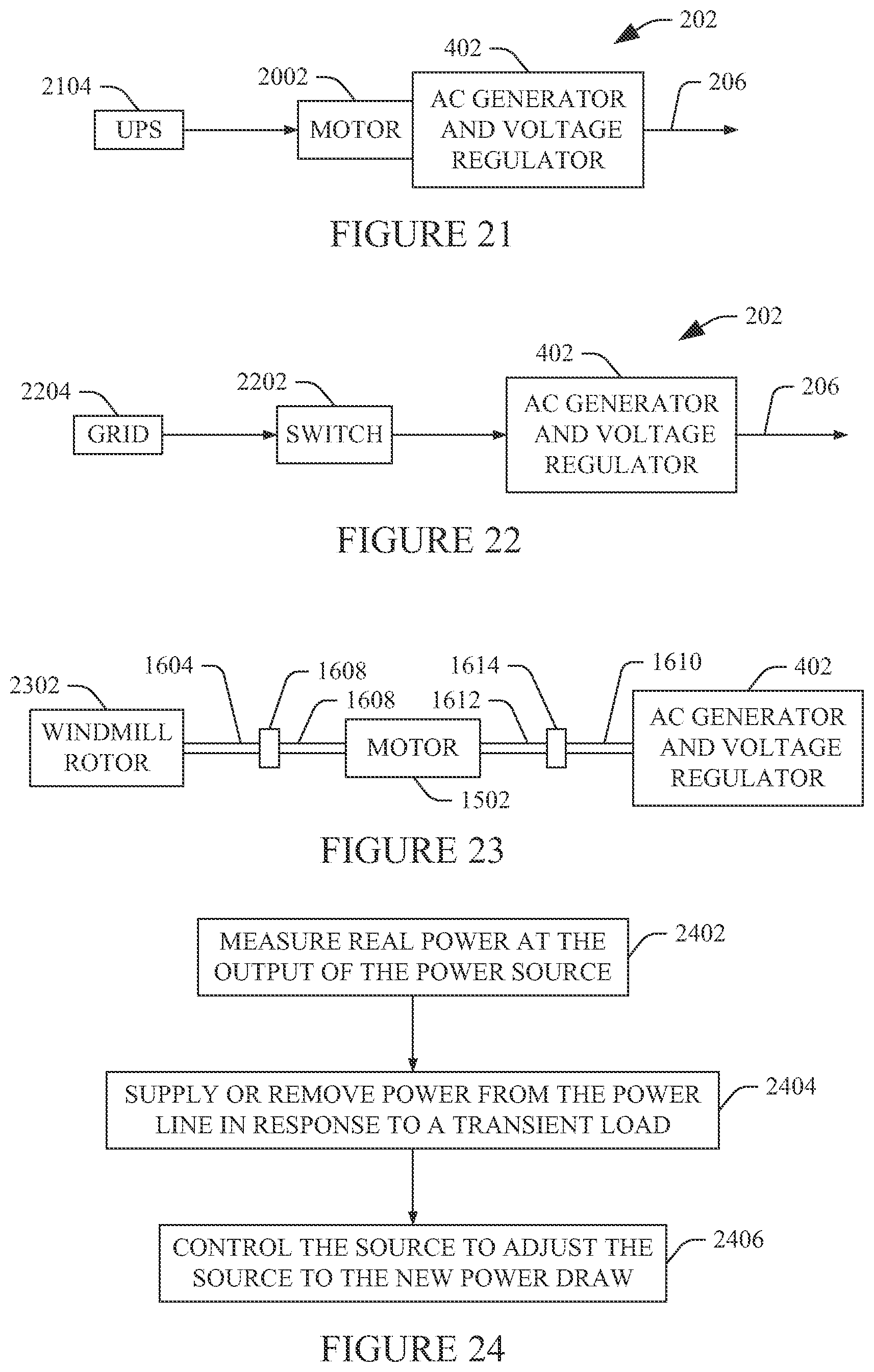 Patent US12155207 Figure 9 – Power generation in a presence of a transient load(s)