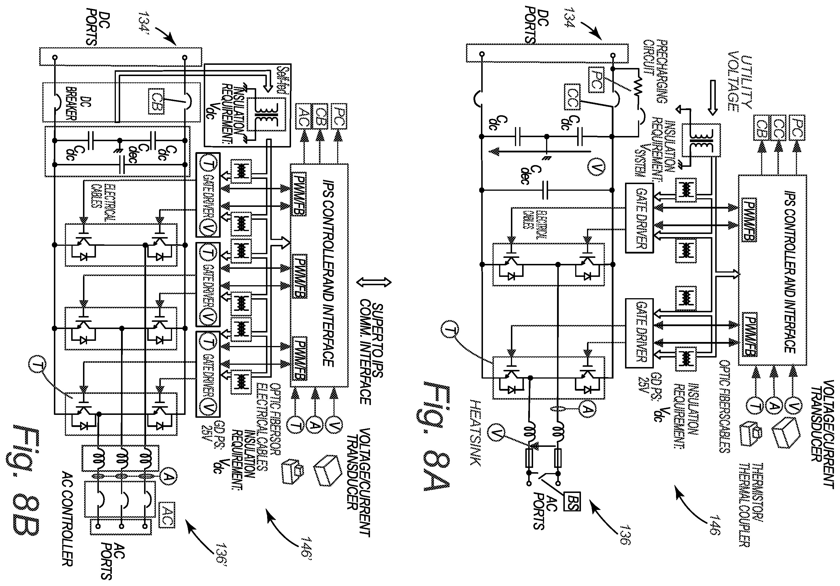 Patent US12155215 Figure 8 – Power distribution system