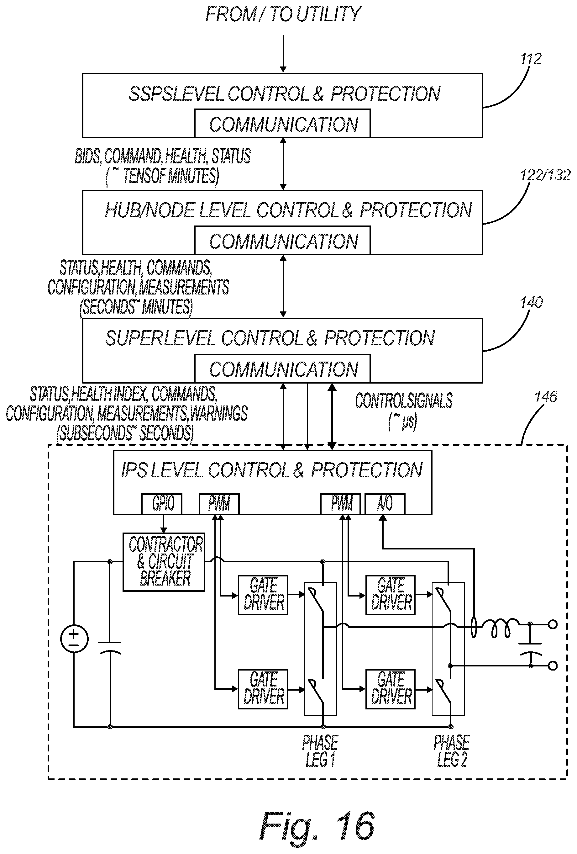 Patent US12155215 Figure 14 – Power distribution system