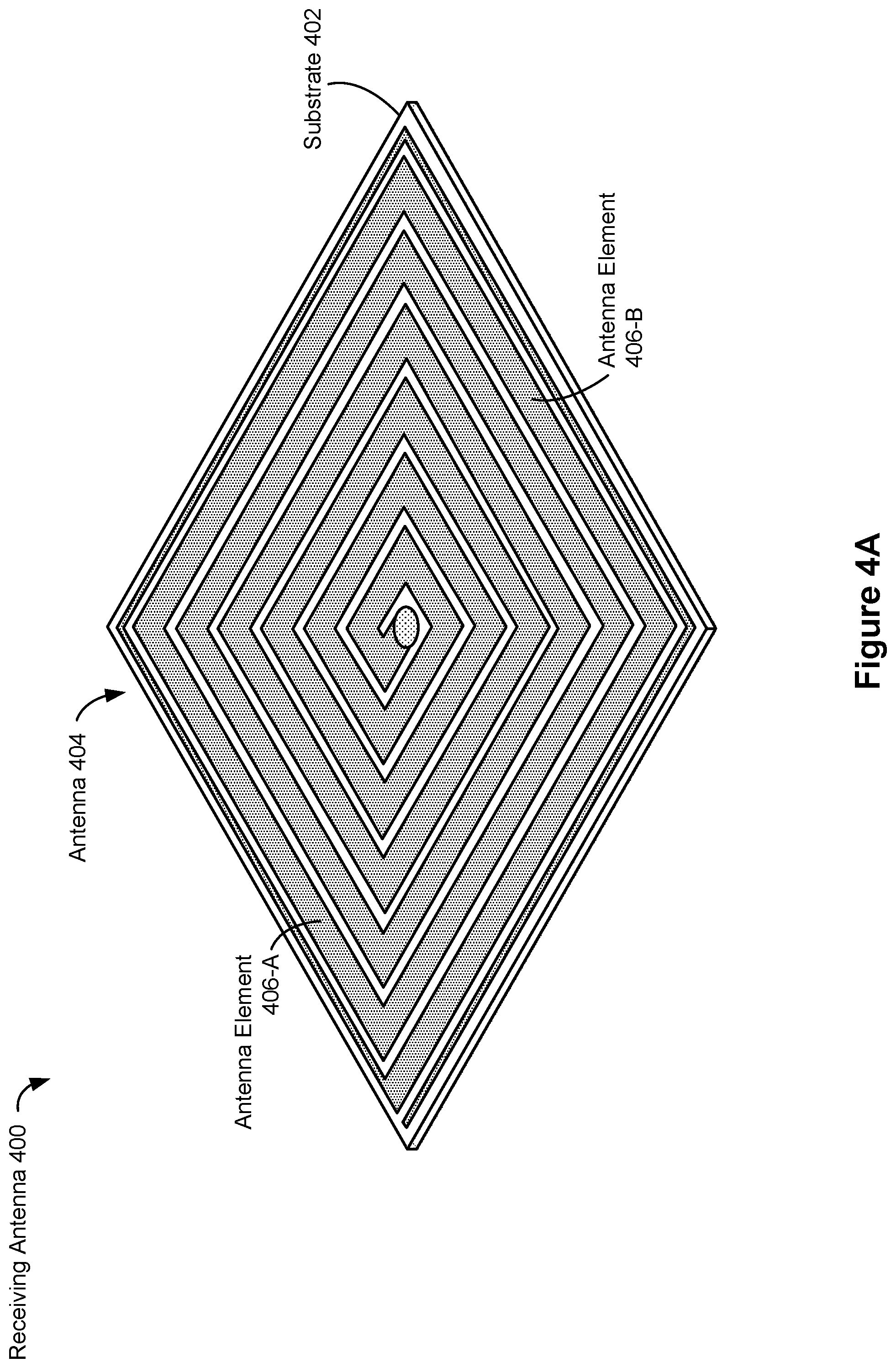 Patent US12155231 Figure 8 – Asymmetric spiral antennas for wireless power transmission and reception