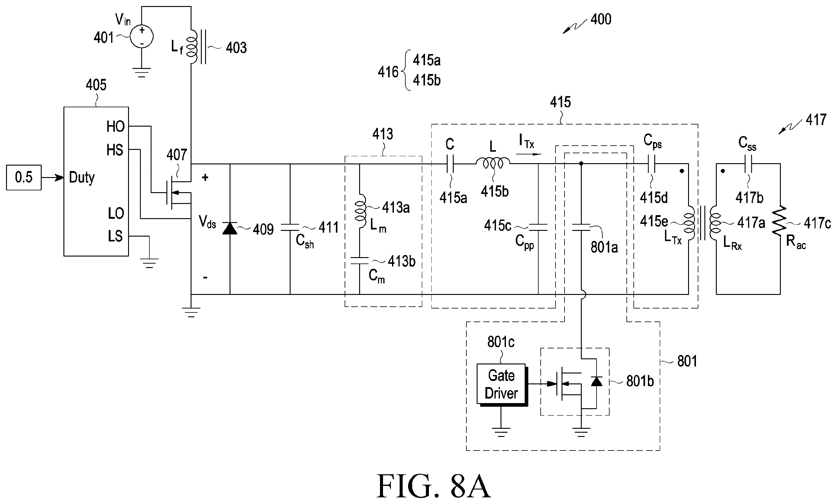 Patent US12155235 Figure 12 – Electronic device including matching circuit for reducing harmonics