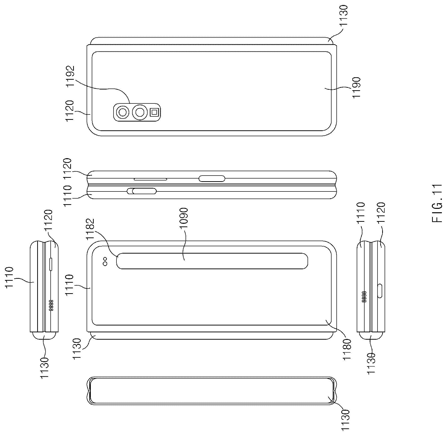 Patent US12155242 Figure 11 – Electronic device comprising multiple batteries