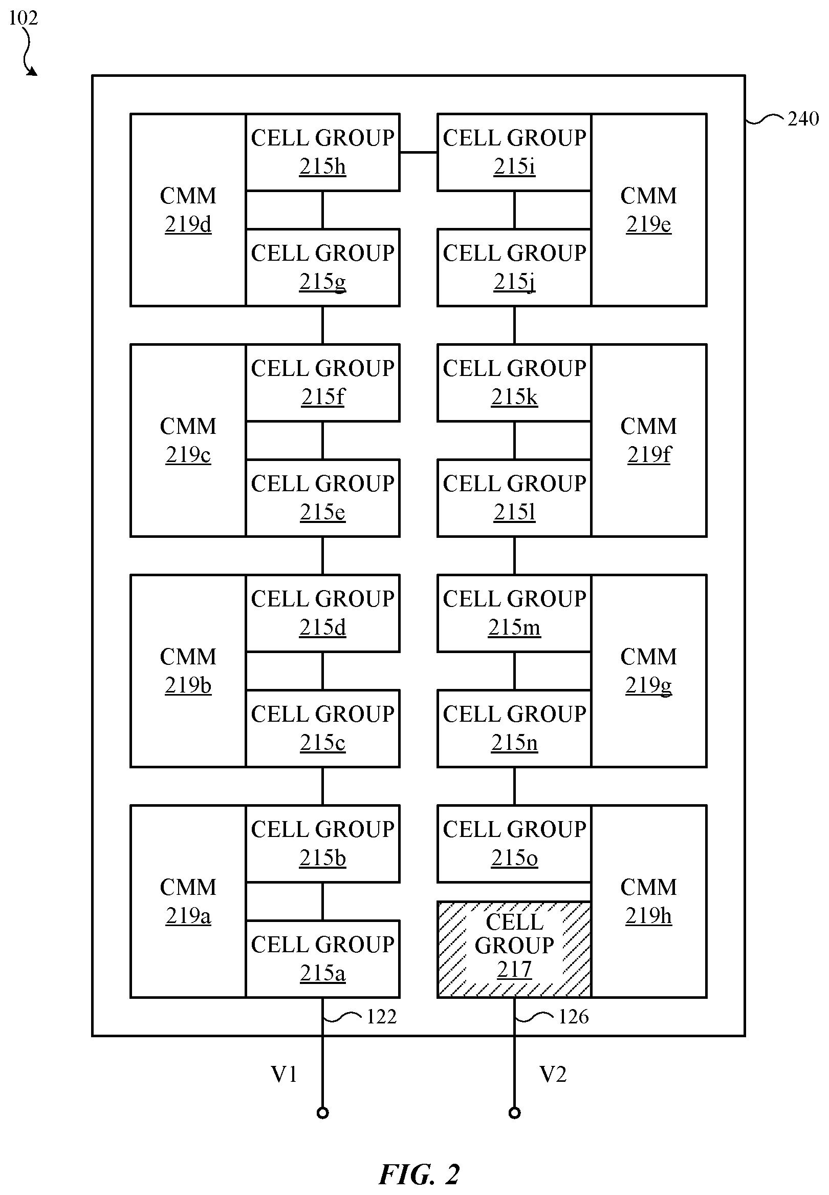 Patent US12155251 Figure 2 – Battery system