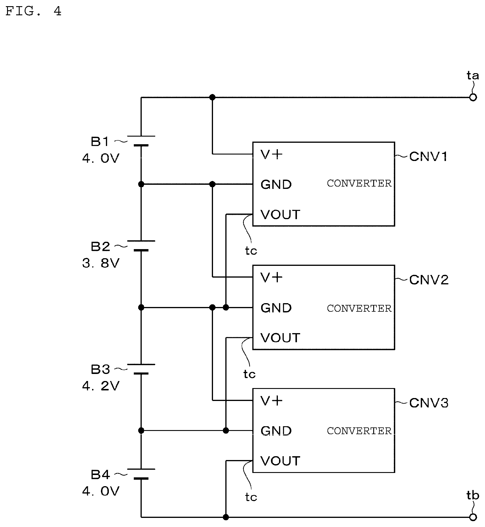 Patent US12155257 Figure 3 – Battery module, battery unit, and converter device
