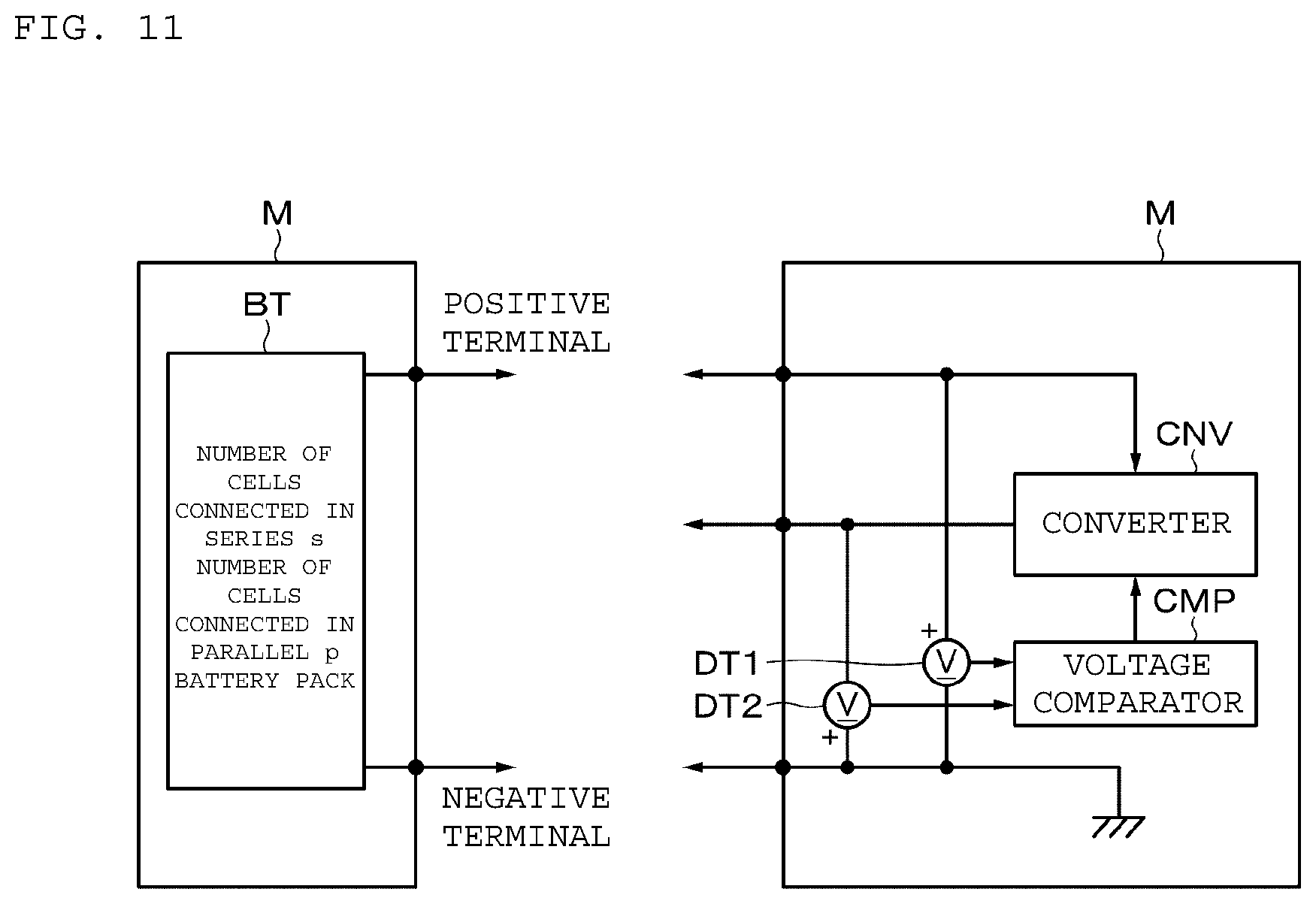 Patent US12155257 Figure 8 – Battery module, battery unit, and converter device