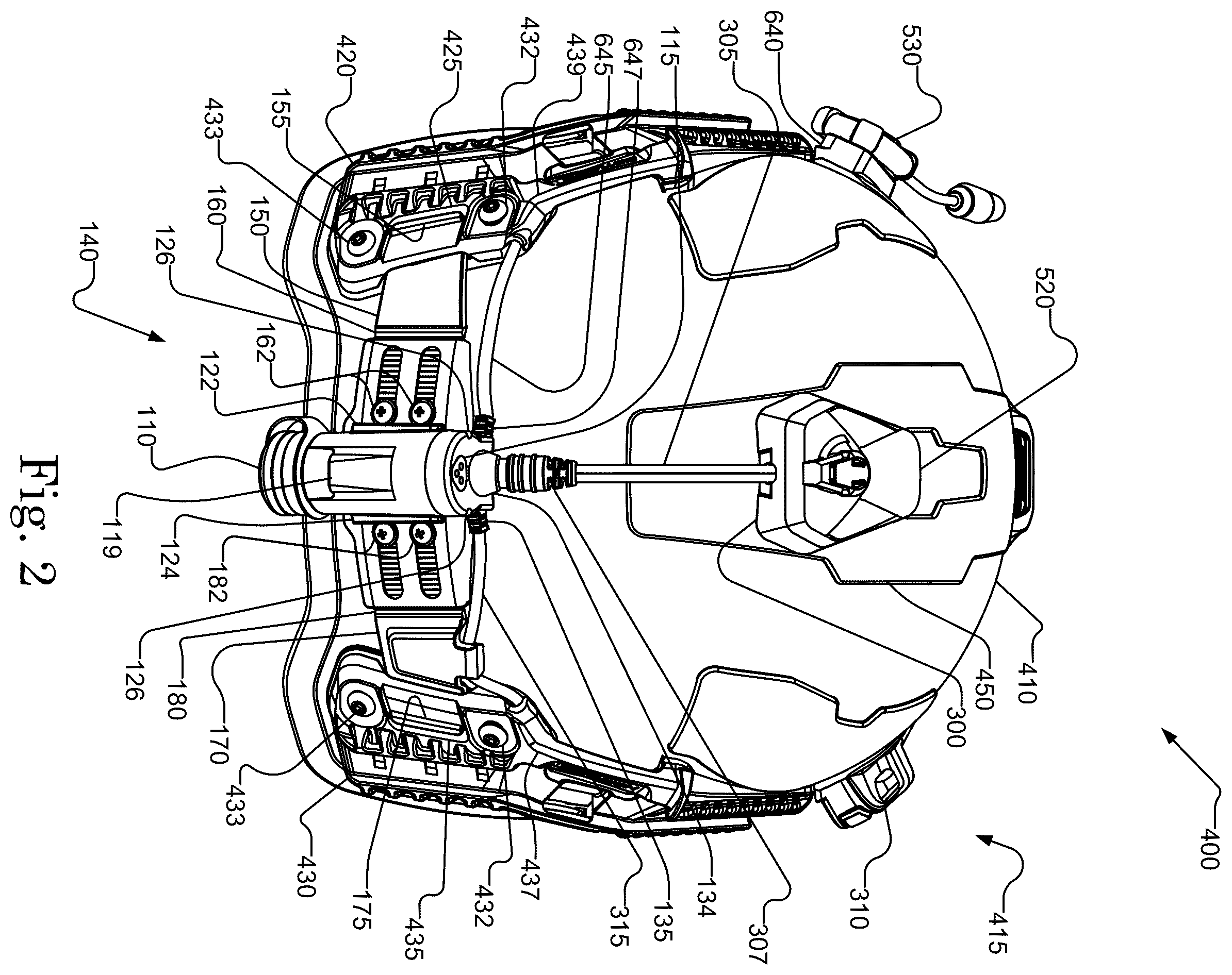 Patent US12155263 Figure 2 – Helmet-mounted power system