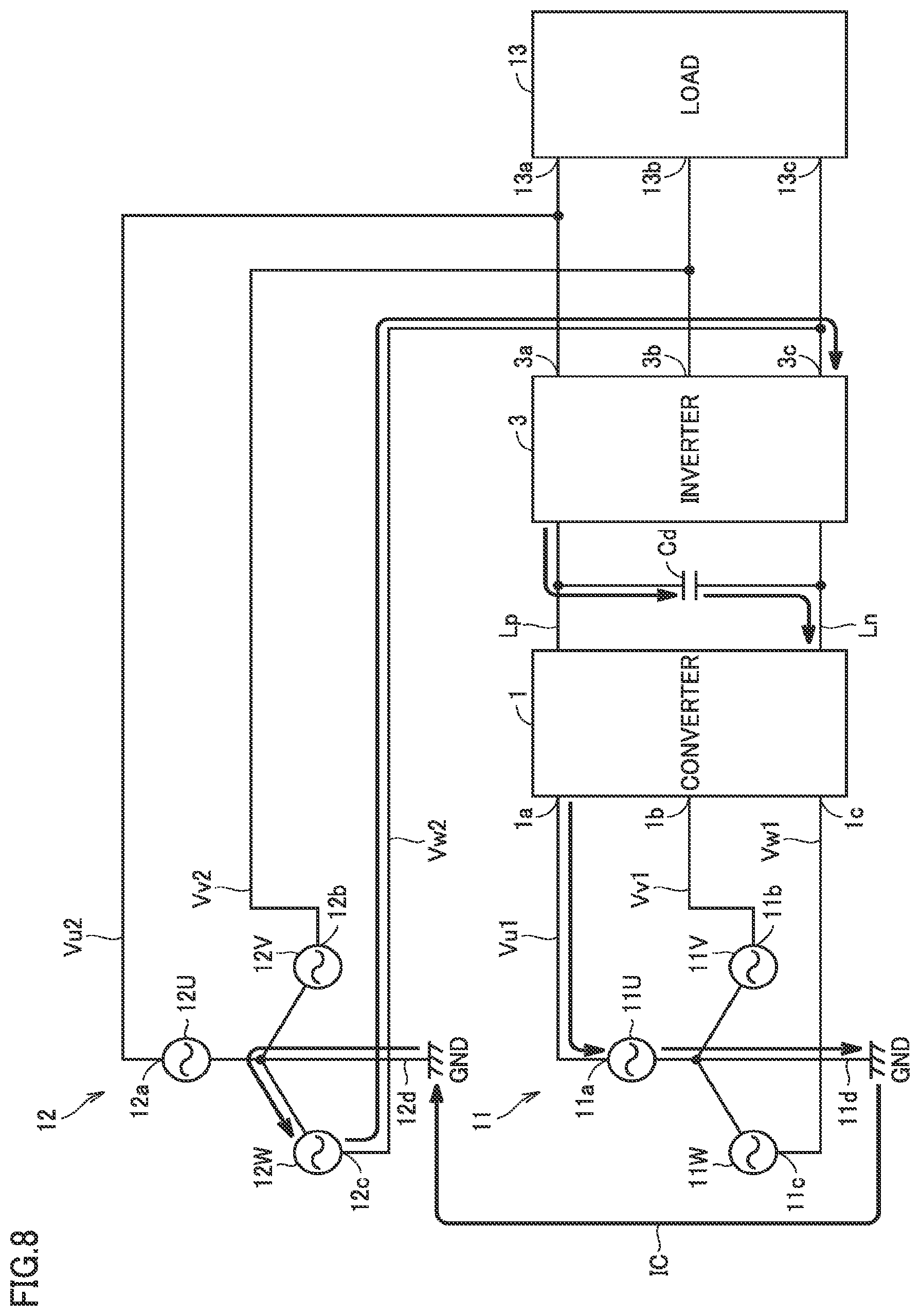 Patent US12155264 Figure 8 – Uninterruptible power supply apparatus