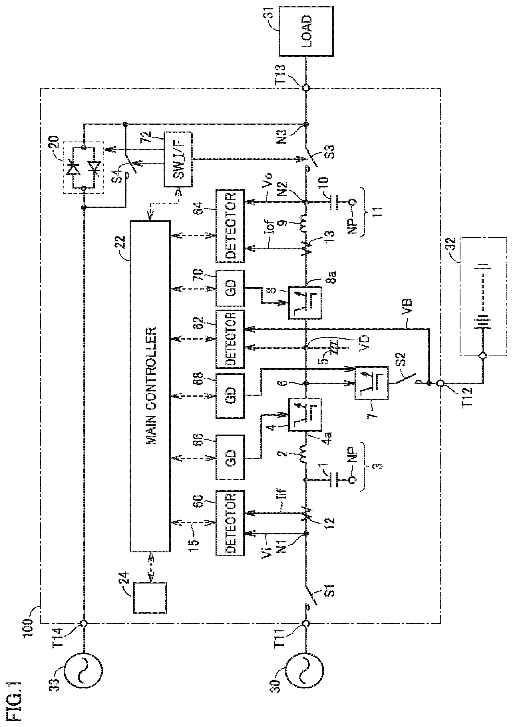 Patent US12155265 Figure 1 – Uninterruptible power supply