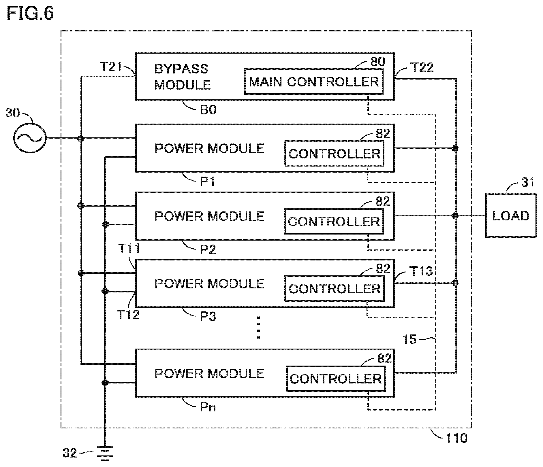 Patent US12155265 Figure 6 – Uninterruptible power supply