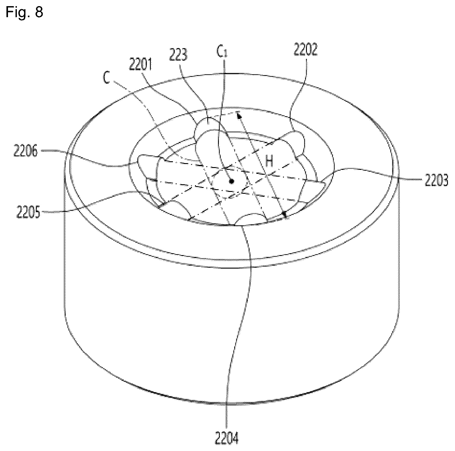 Patent US12155272 Figure 8 – Motor and drain pump with fixing structure between the rotor shaft